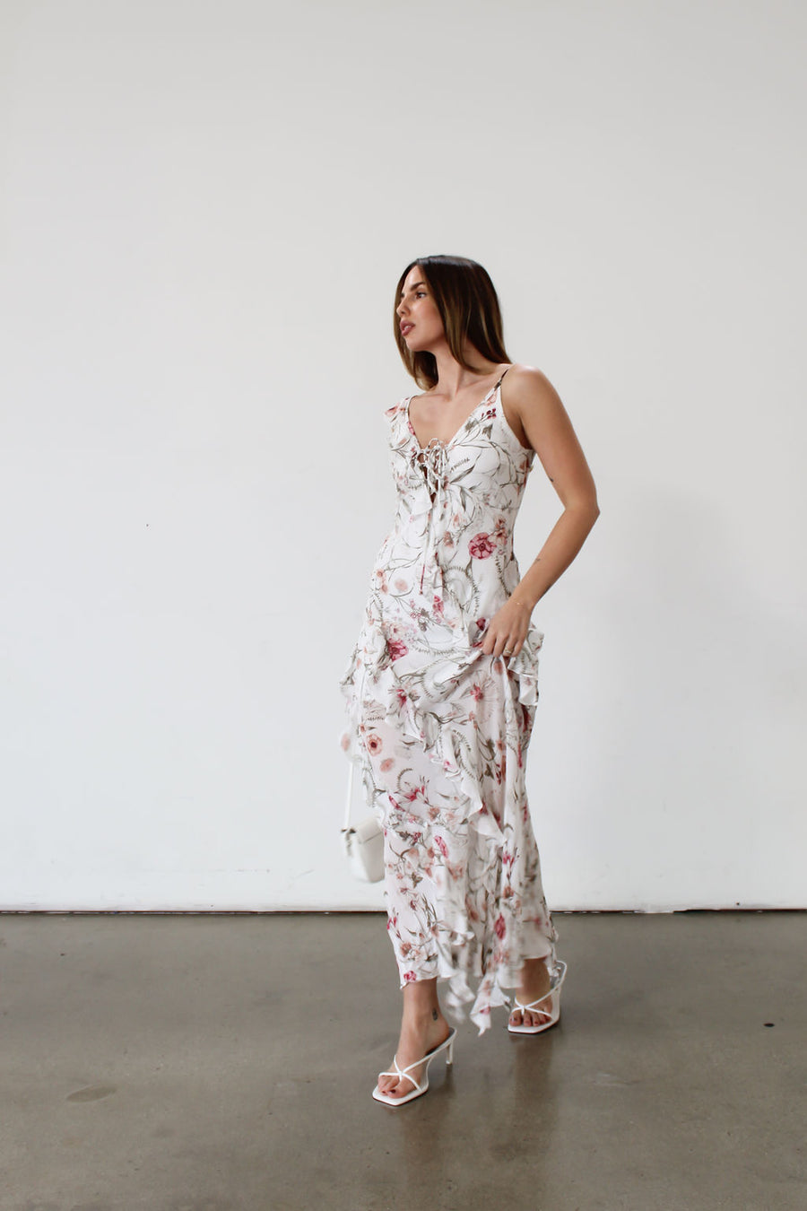 Vintage Floral Maxi Dress