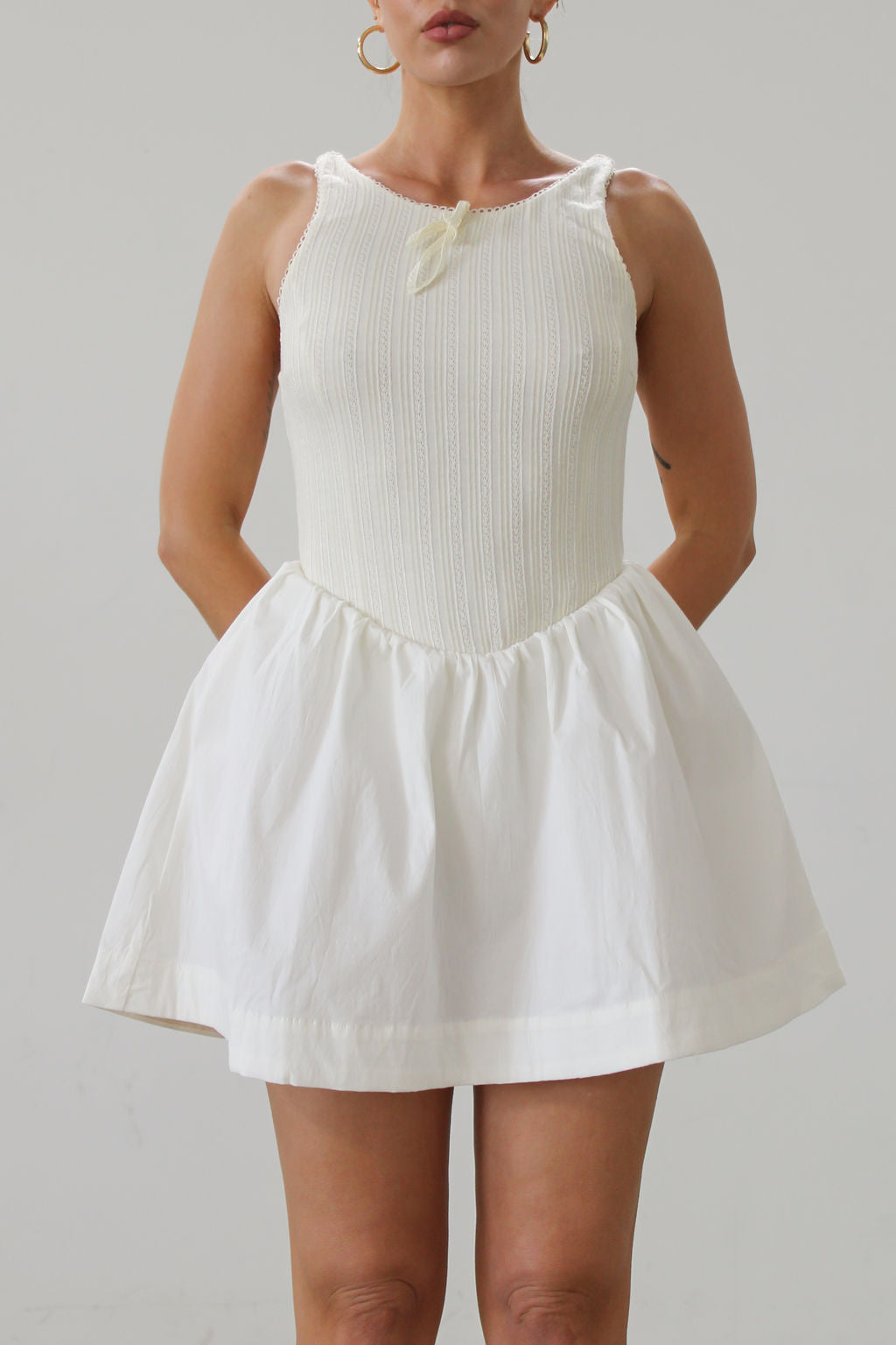 Billie Pointelle Mini Dress by For Love & Lemons - FINAL SALE Billie Pointelle Mini Dress by For Love & Lemons - FINAL SALE