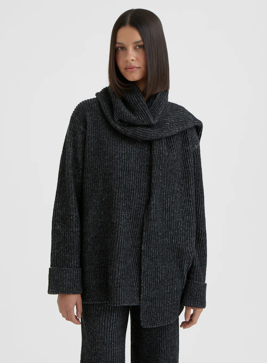 Remy Scarf Knit Jumper by 4th & Reckless