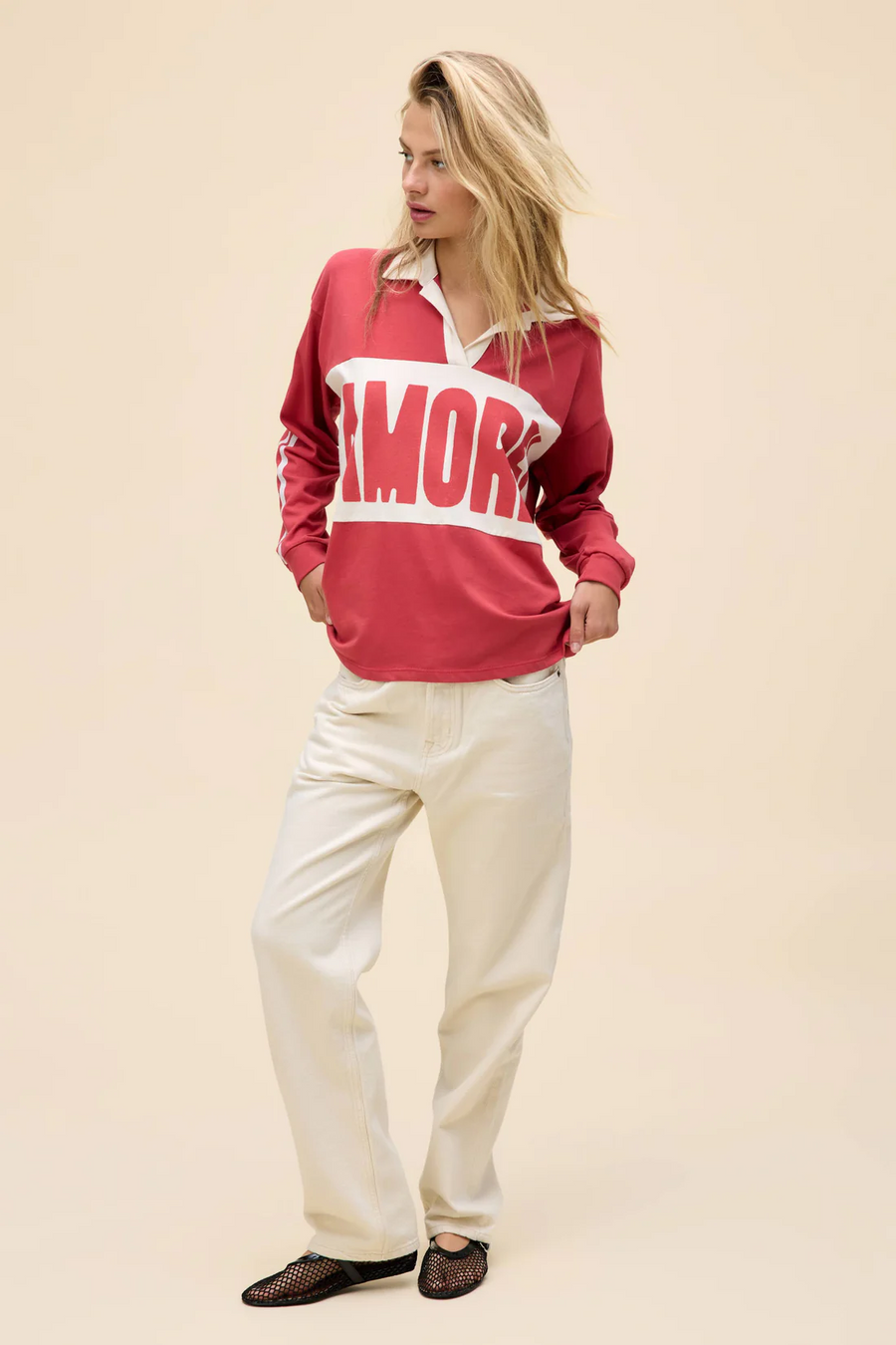 Amore Rugby Long Sleeve by Daydreamer - FINAL SALE