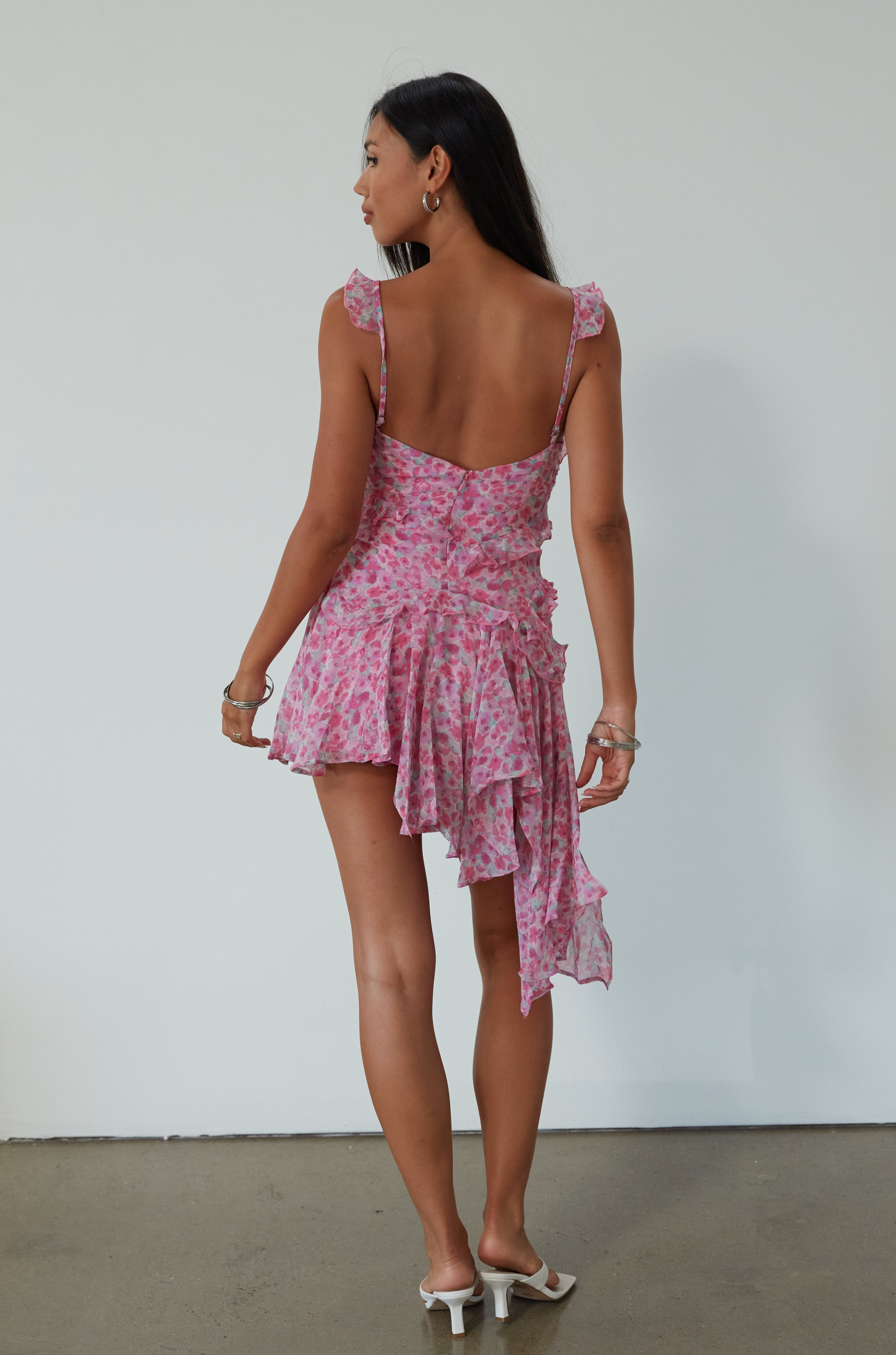 Riano Cut Out Maxi Dress - Blushing Blossom