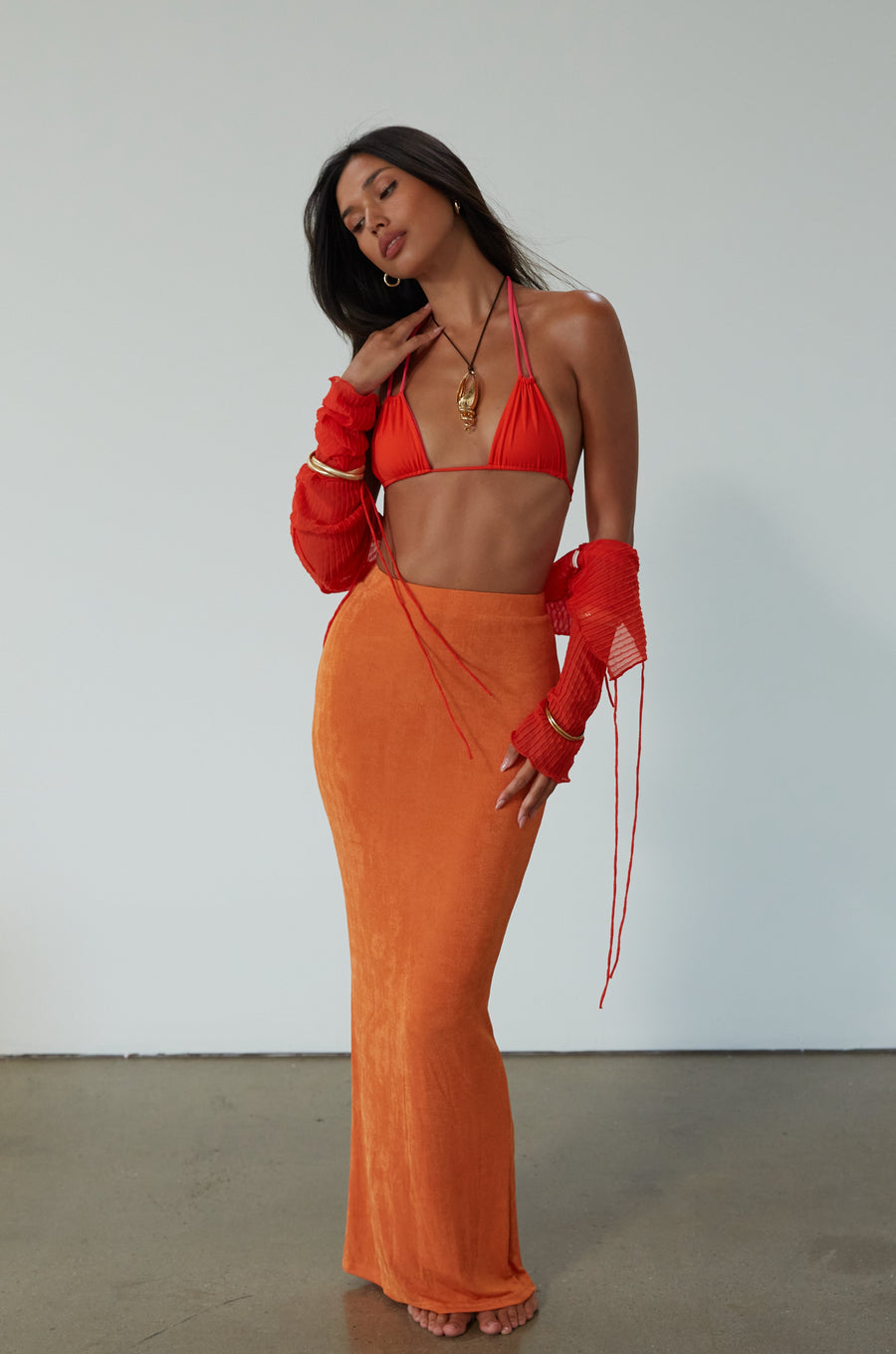 On Arrival Maxi Skirt by Peppermayo - FINAL SALE
