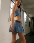 Pleated Mini Skirt by Abrand Jeans