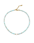 blue Boho Beaded Pearl Necklace
Stainless Steel
Freshwater Pearl