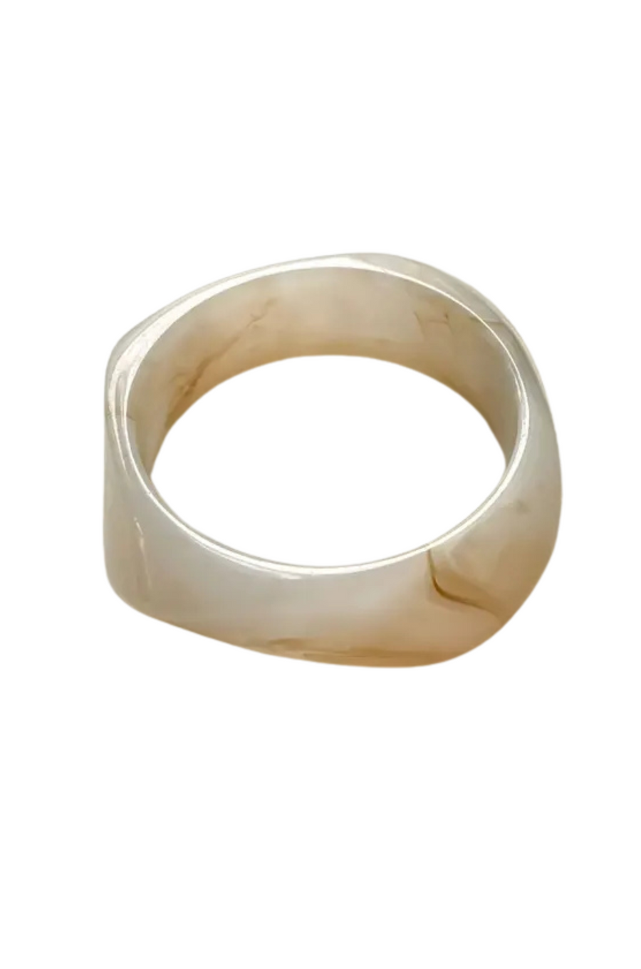 Acrylic marble pattern bangle bracelet