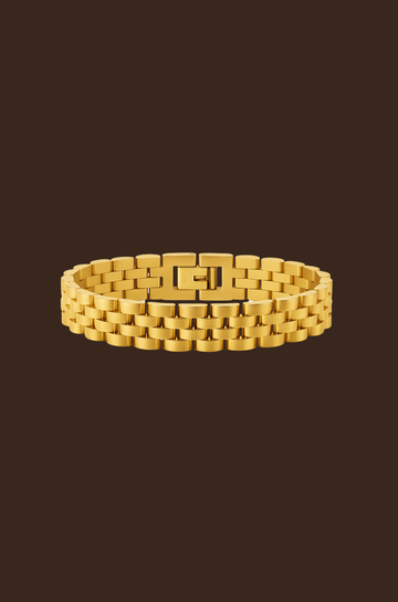 Gold Watchband-Link Bracelet
arsn bracelet