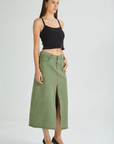 99 Low Maxi Skirt Fade Army by Abrand Jeans - FINAL SALE