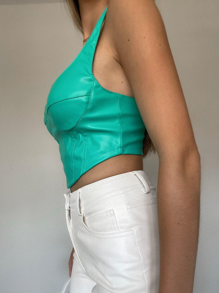 Energetic Leather Bustier - FINAL SALE - SHOPLUNAB