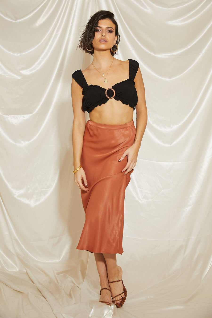 Alluring Midi Skirt - FINAL SALE - SHOPLUNAB