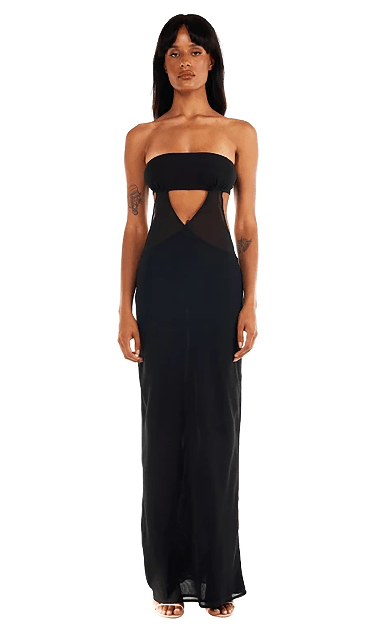 Charlize Maxi Dress - Silver