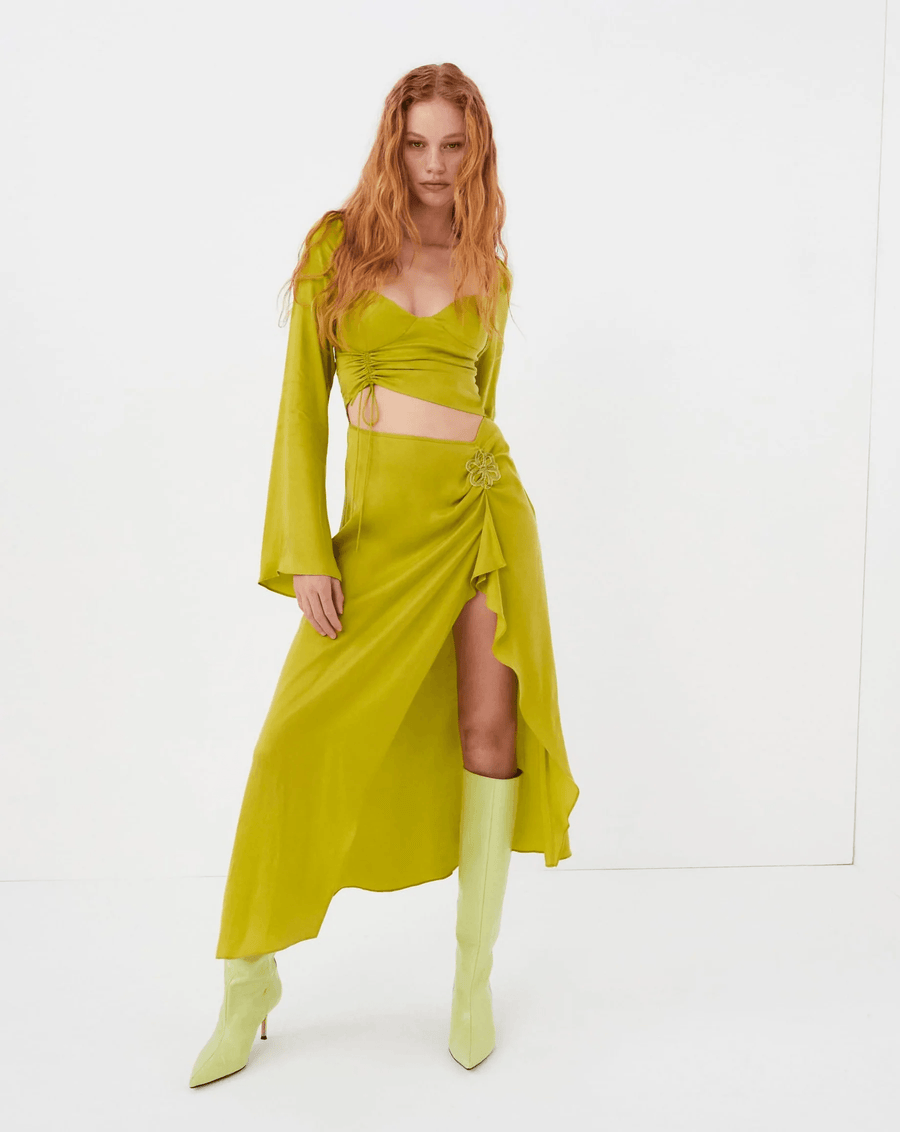Allie Midi Dress by For Love & Lemons - FINAL SALE SHOPLUNAB Allie Midi Dress by For Love & Lemons - FINAL SALE SHOPLUNAB