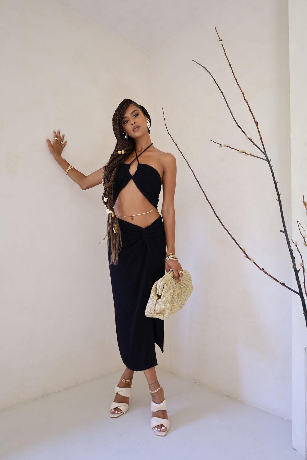 Catch The Sunset Midi Skirt - FINAL SALE - SHOPLUNAB