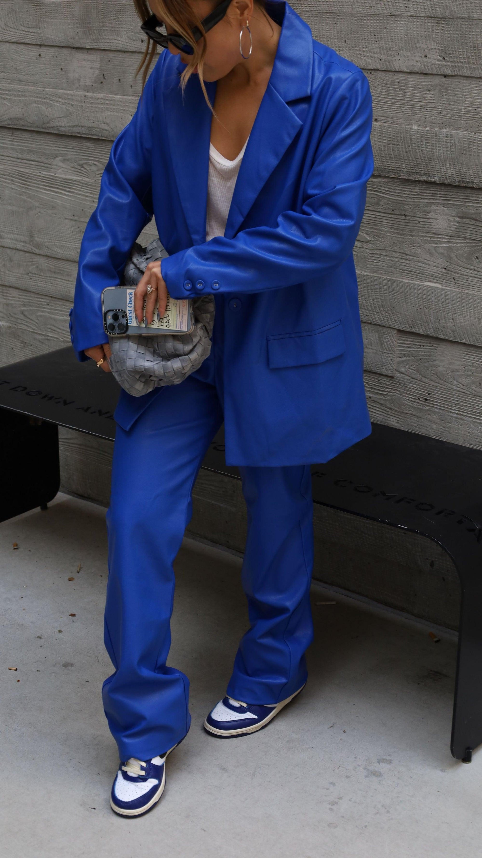 A New Wave Leather Blazer - FINAL SALE - SHOPLUNAB