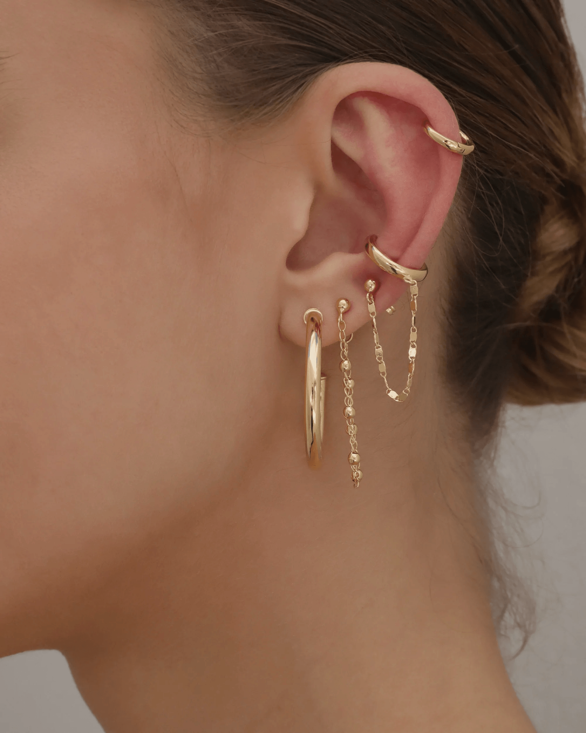 Bella Chain Stud Earrings by Viviana D'Ontañón - SHOPLUNAB