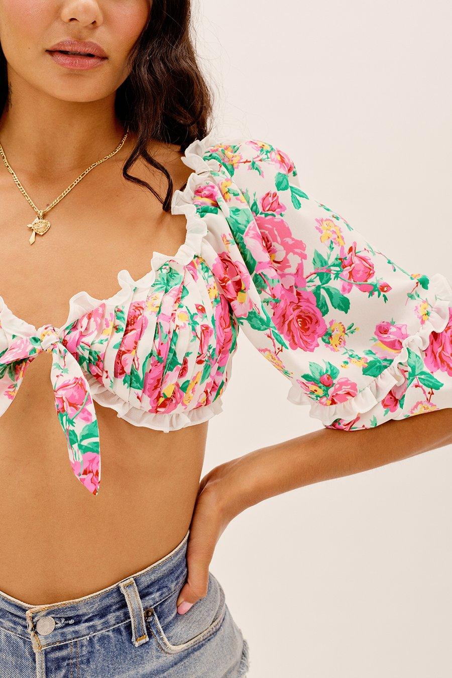 Imogen Crop Top by For Love & Lemons - FINAL SALE - SHOPLUNAB