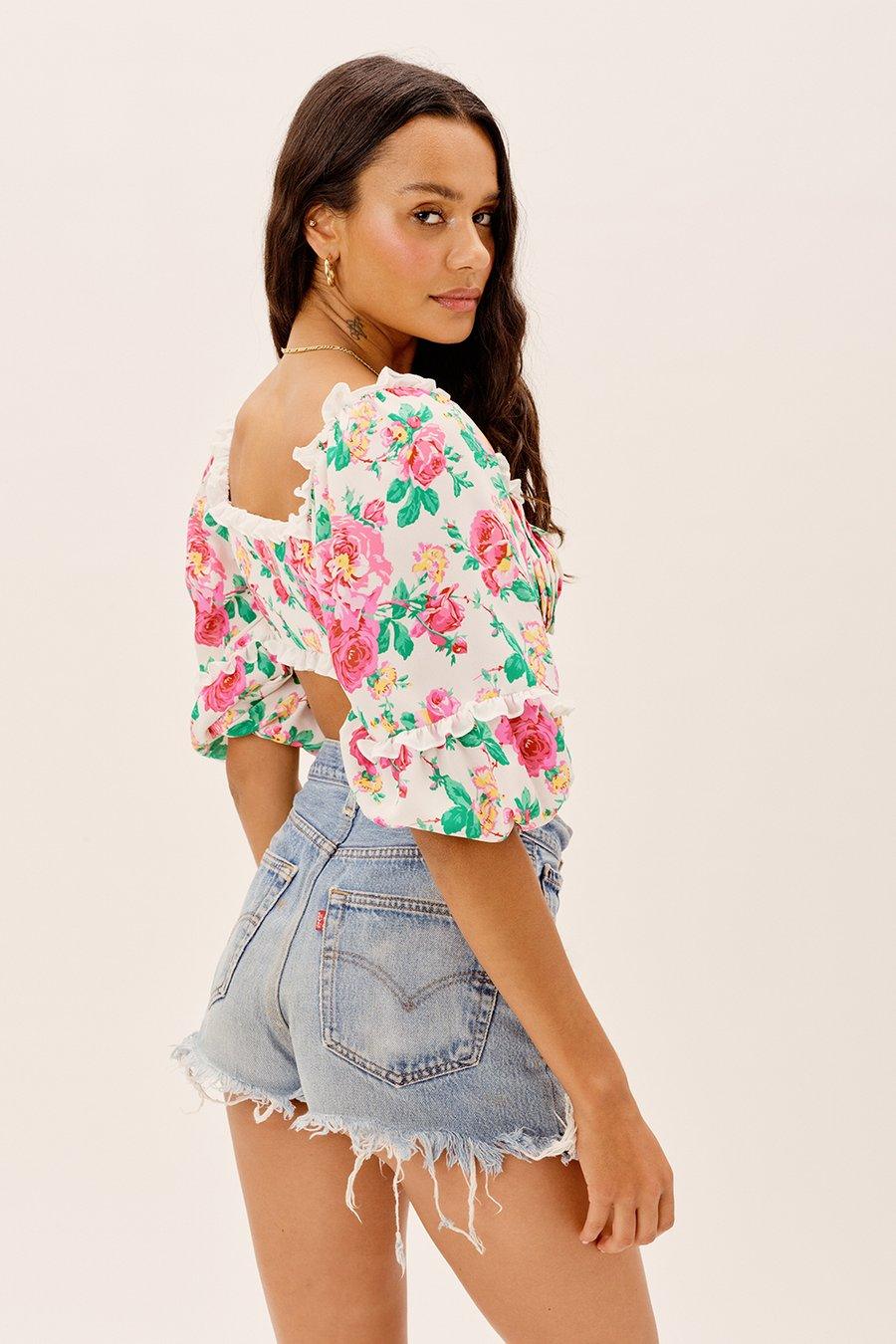 Imogen Crop Top by For Love & Lemons - FINAL SALE - SHOPLUNAB