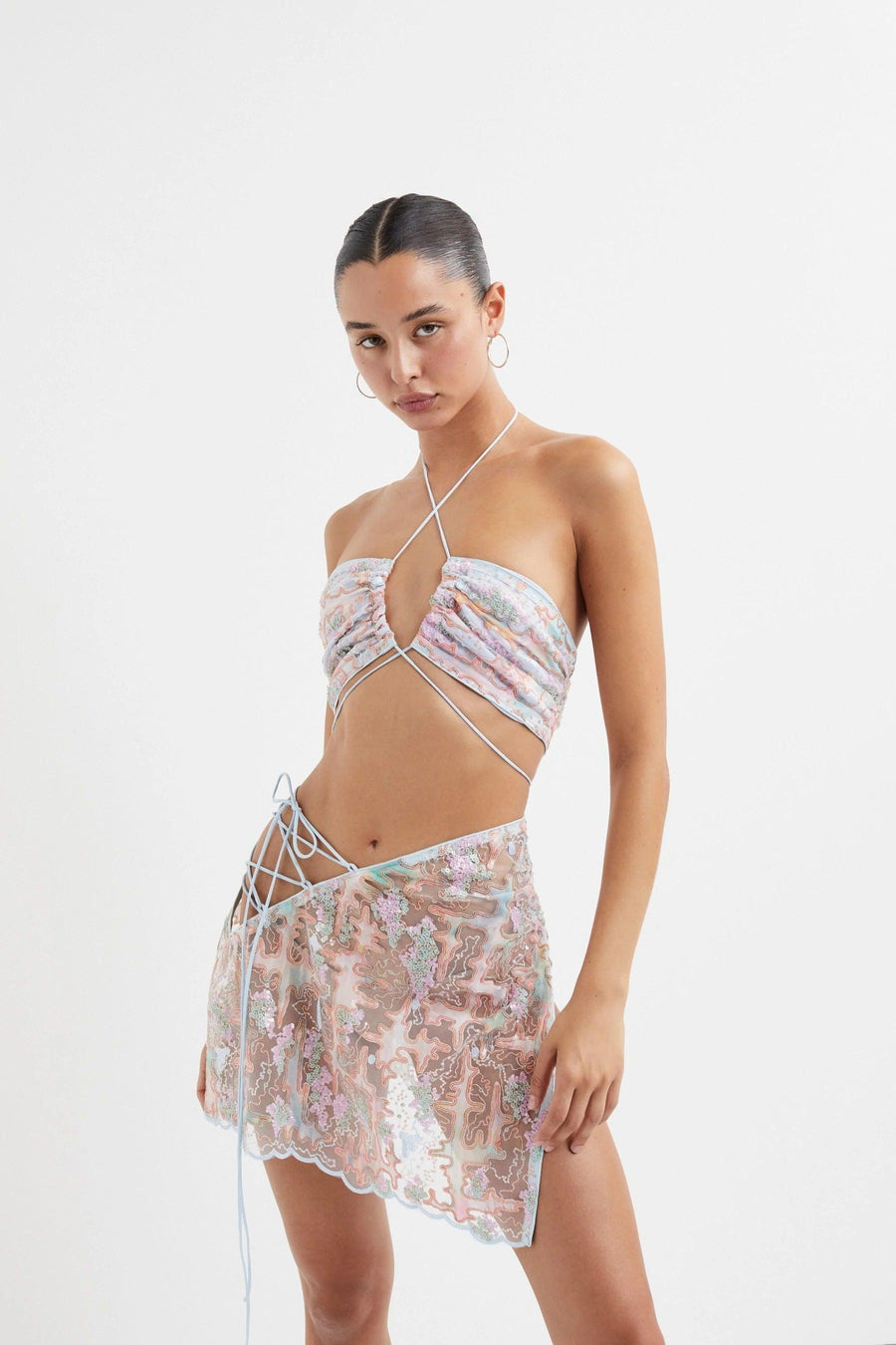 Monique Mini Skirt by For Love & Lemons - SHOPLUNAB