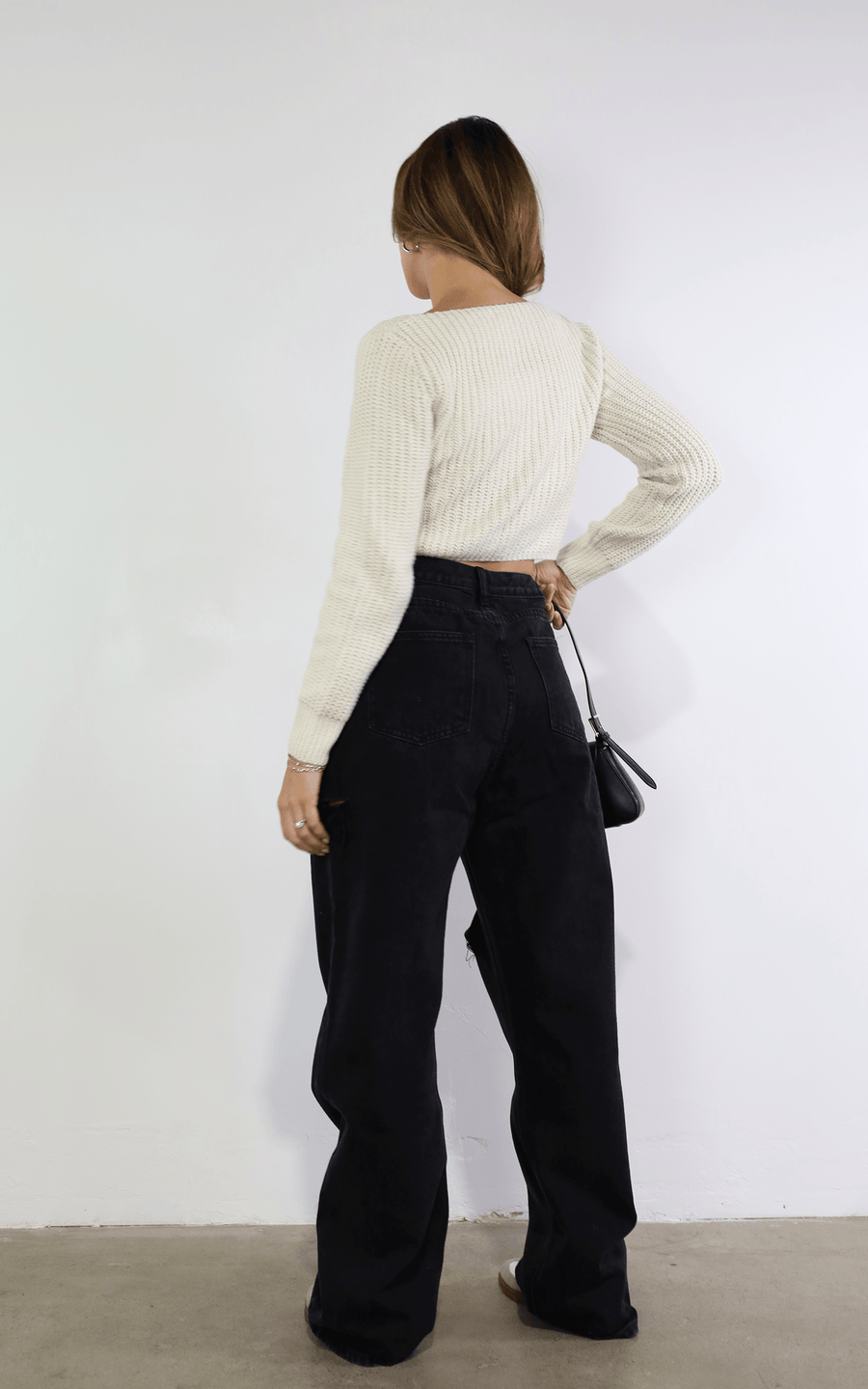 Girl Talk Crop Sweater - SHOPLUNAB