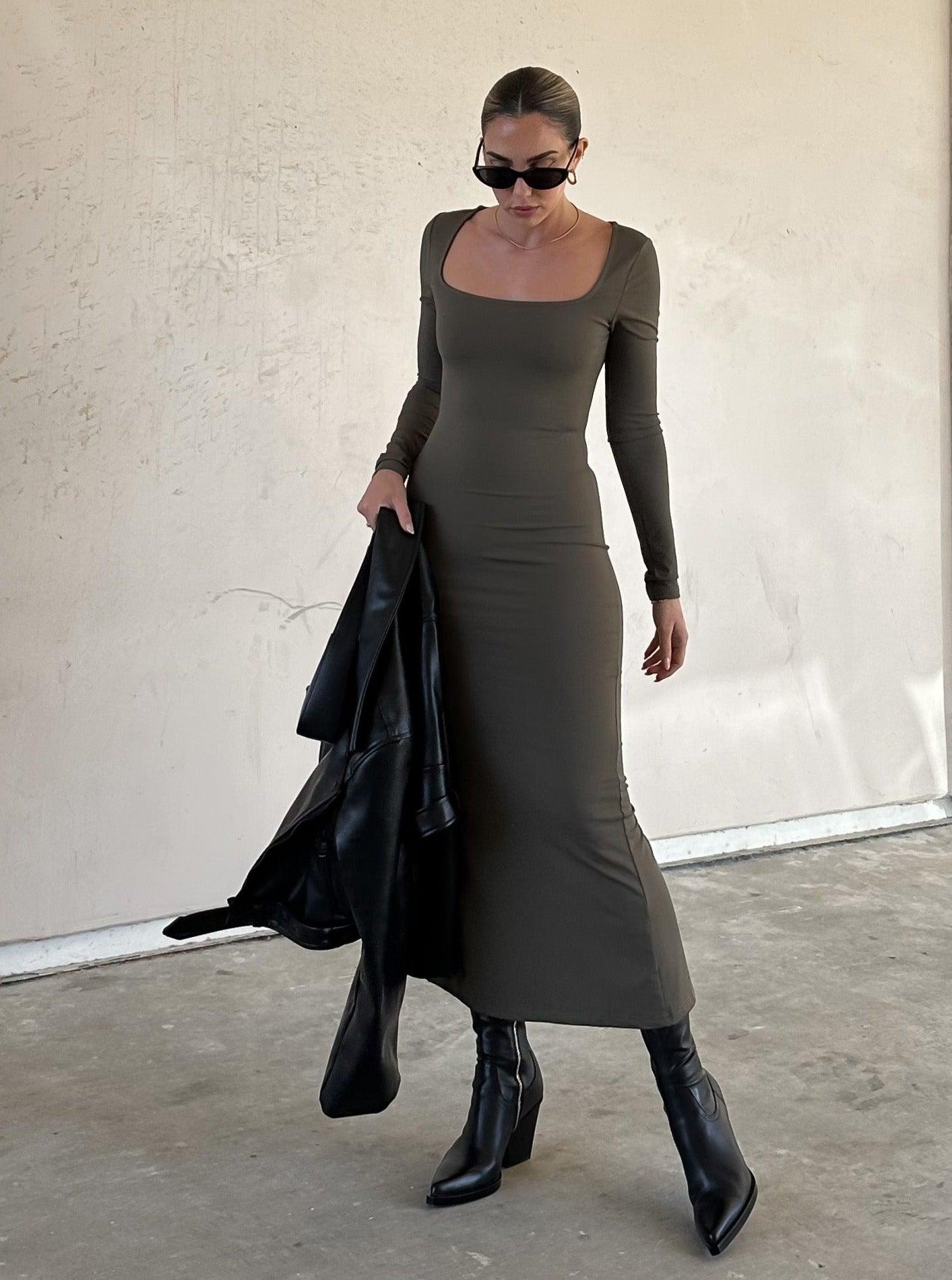 Fall Staple Midi Dress - SHOPLUNAB