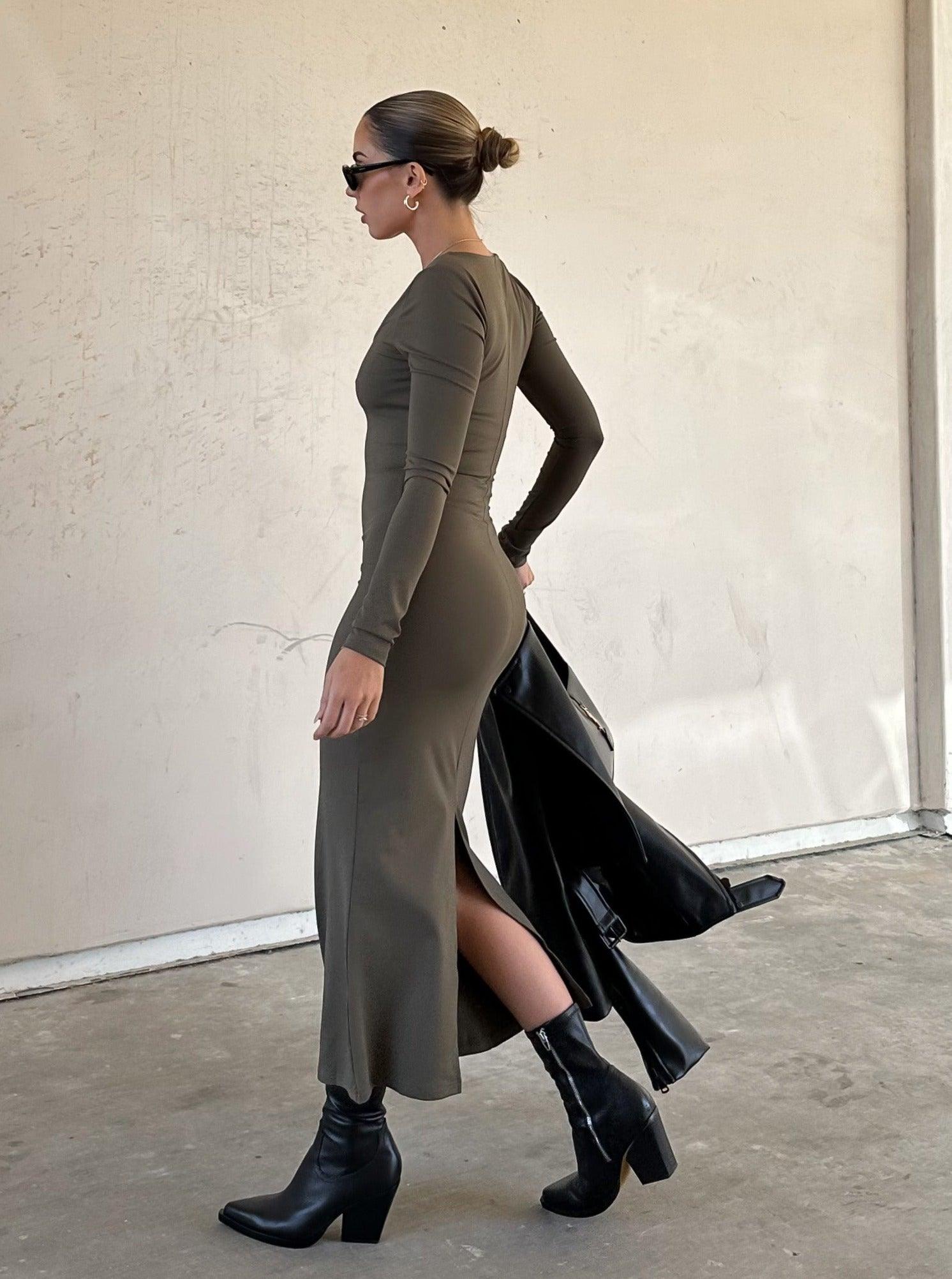Fall Staple Midi Dress - SHOPLUNAB