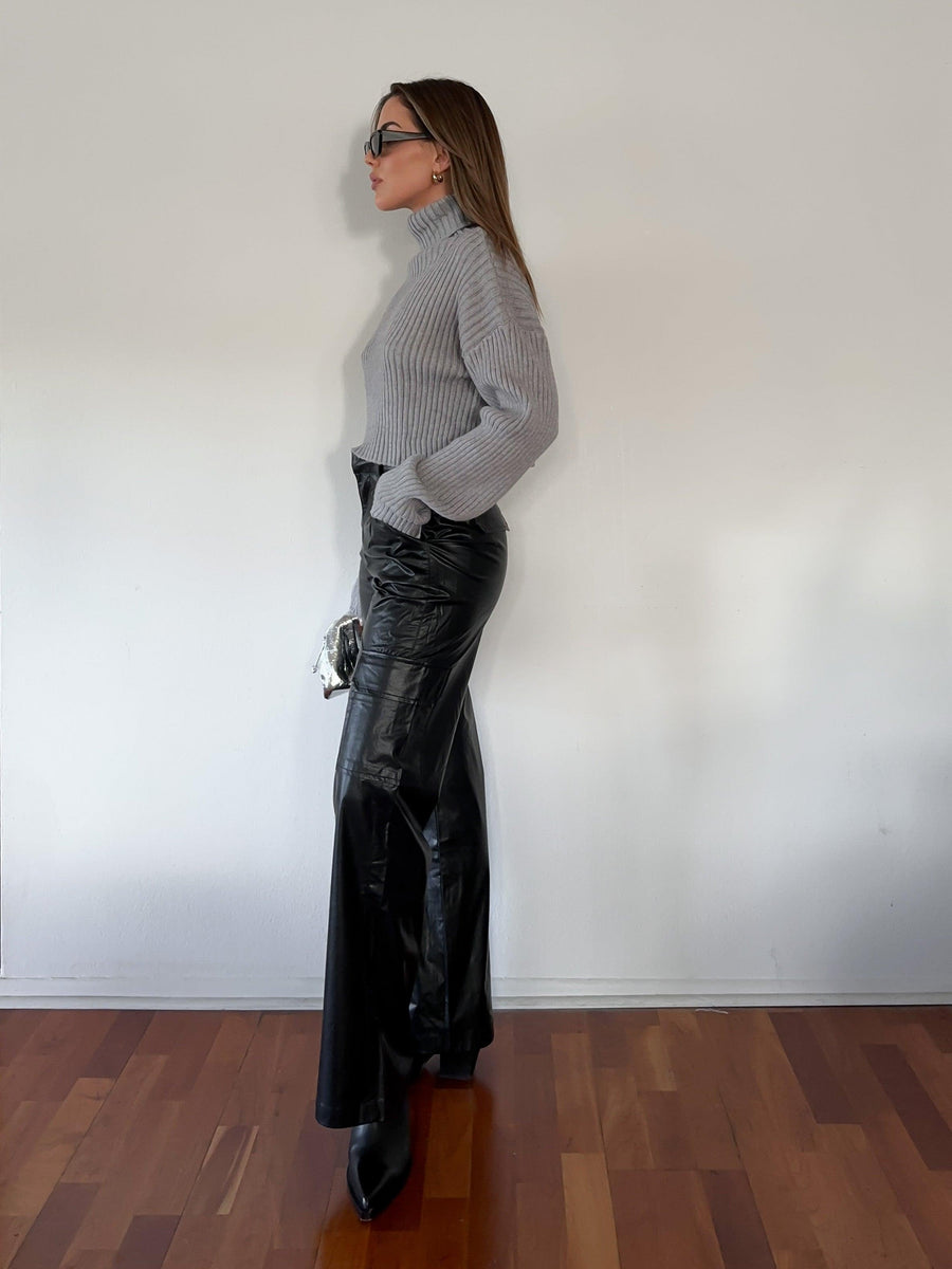 Mastermind Leather Cargo Pants - SHOPLUNAB