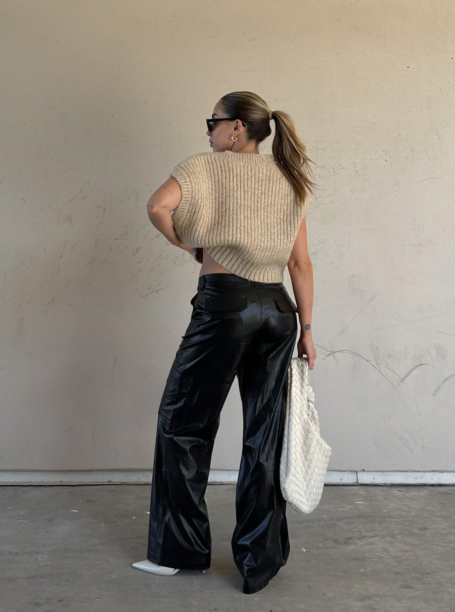 Mastermind Leather Cargo Pants - SHOPLUNAB