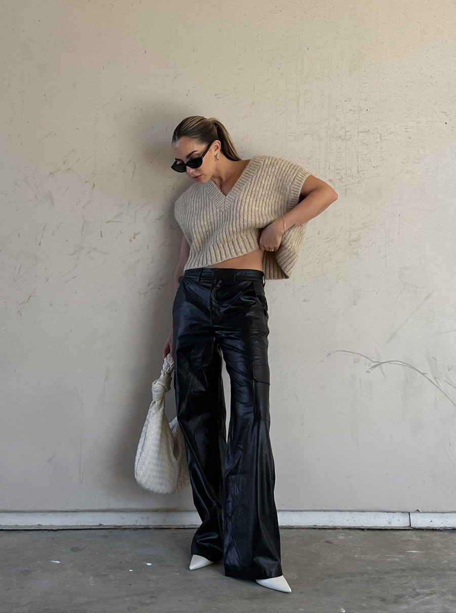 Mastermind Leather Cargo Pants - SHOPLUNAB