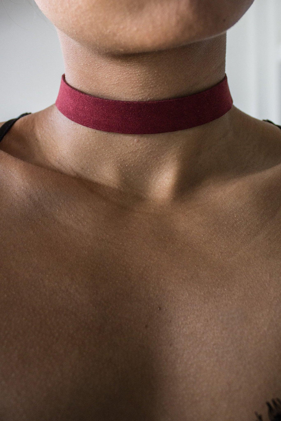 Go Gothic Suede Choker - FINAL SALE - SHOPLUNAB