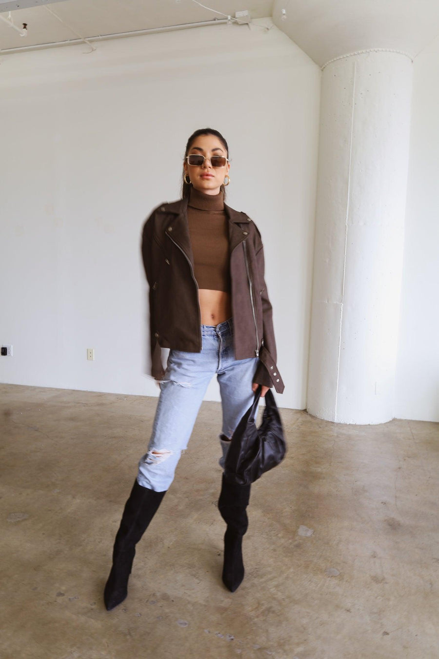 This City Leather Jacket - FINAL SALE - SHOPLUNAB