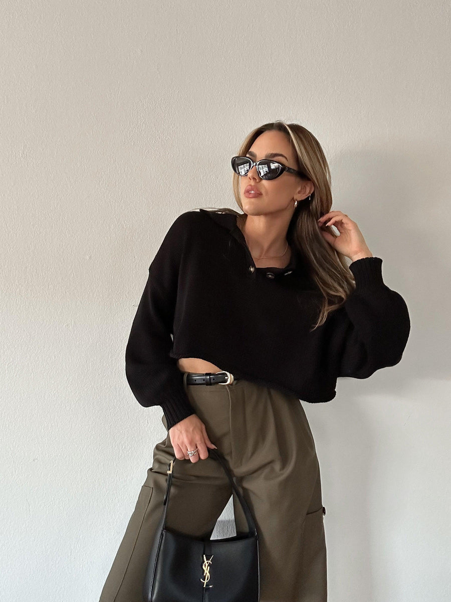 Hometown Crop Sweater - SHOPLUNAB