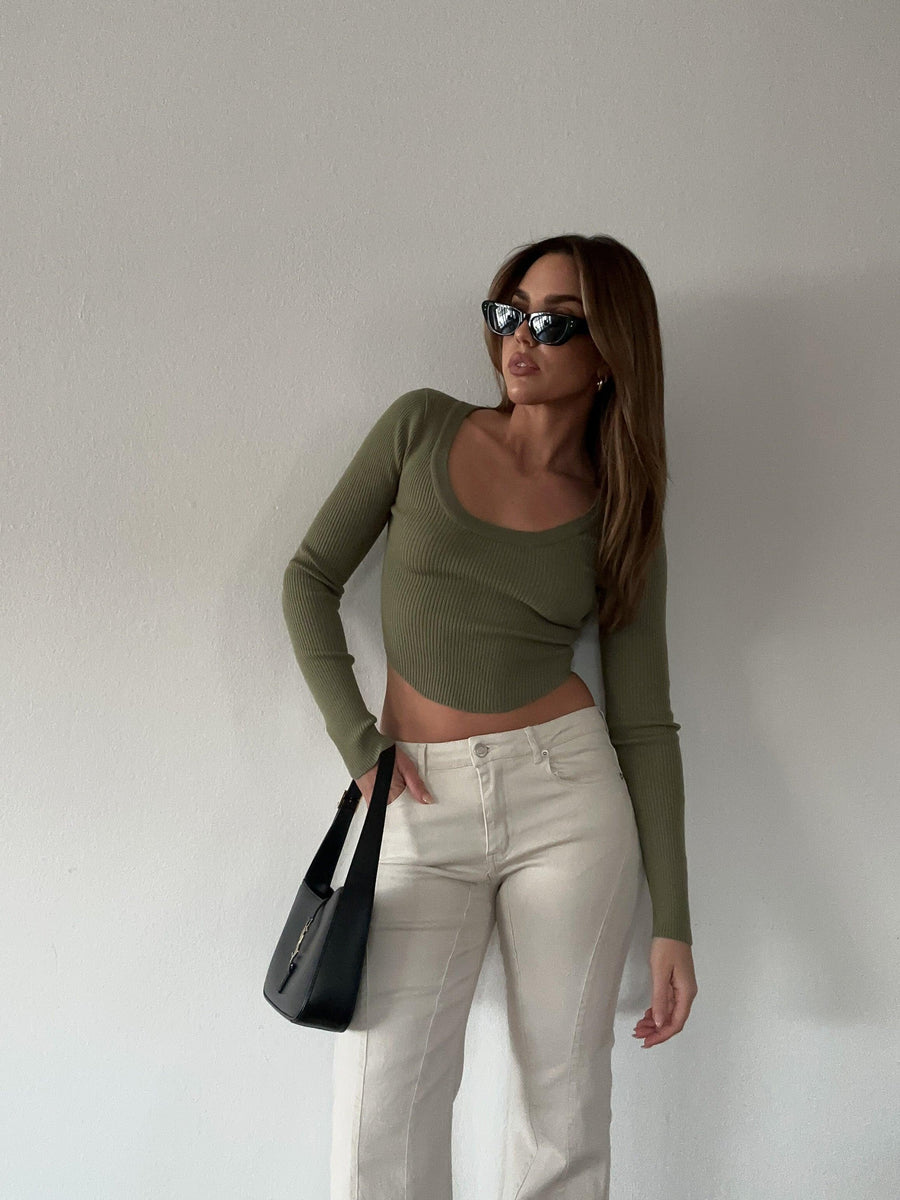 No Worries Crop Sweater - SHOPLUNAB