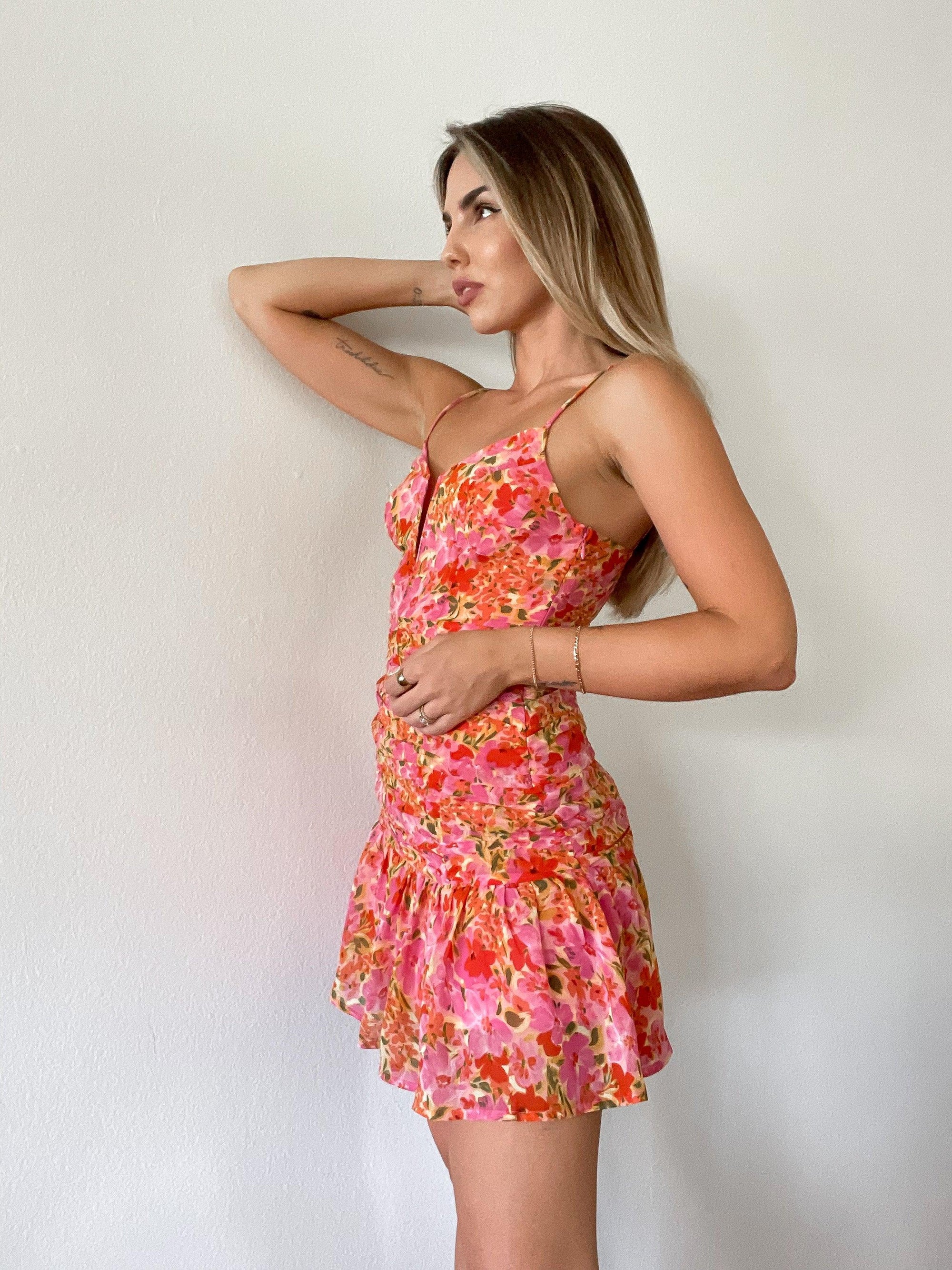 Meg Floral Dress by ASTR The Label - SHOPLUNAB