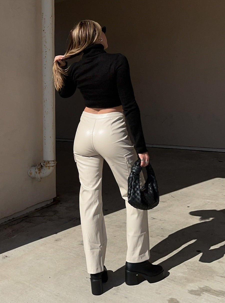 Quiet Riot Leather Cargo Pants - FINAL SALE - SHOPLUNAB