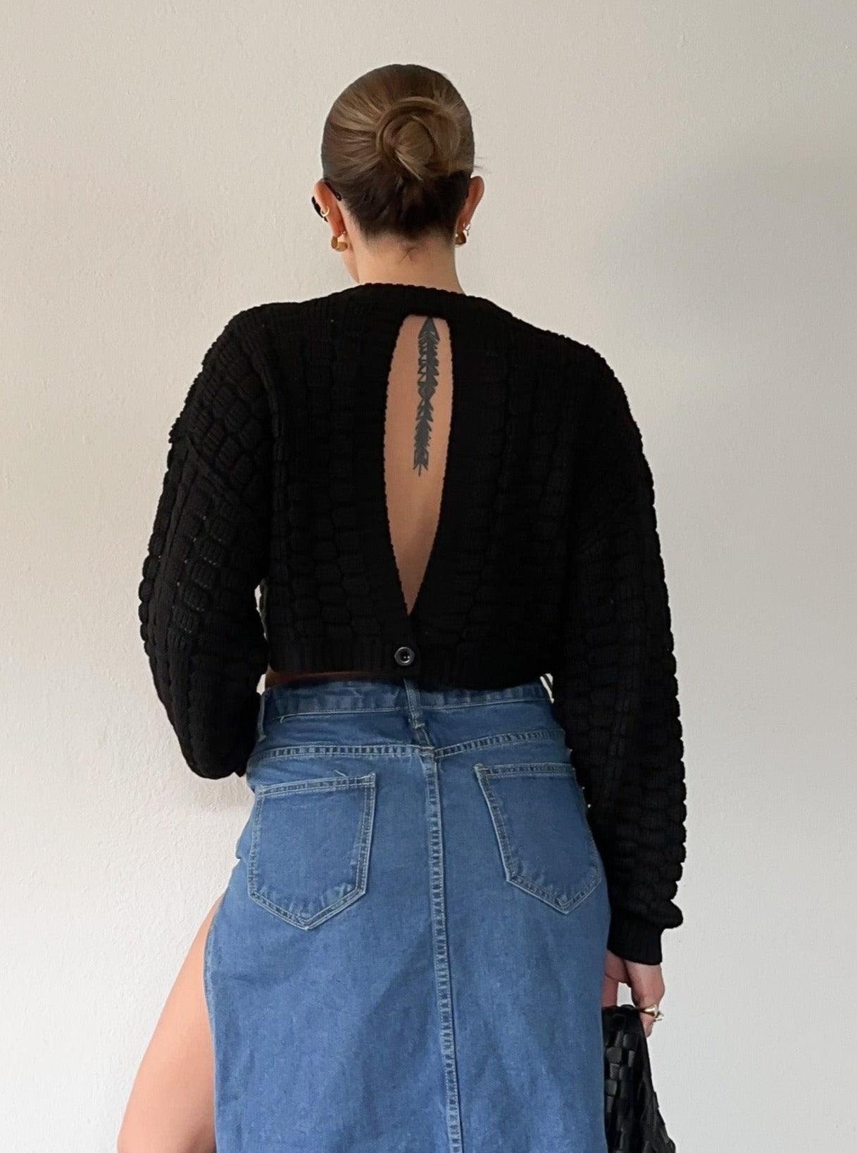 Karma Crop Sweater - SHOPLUNAB