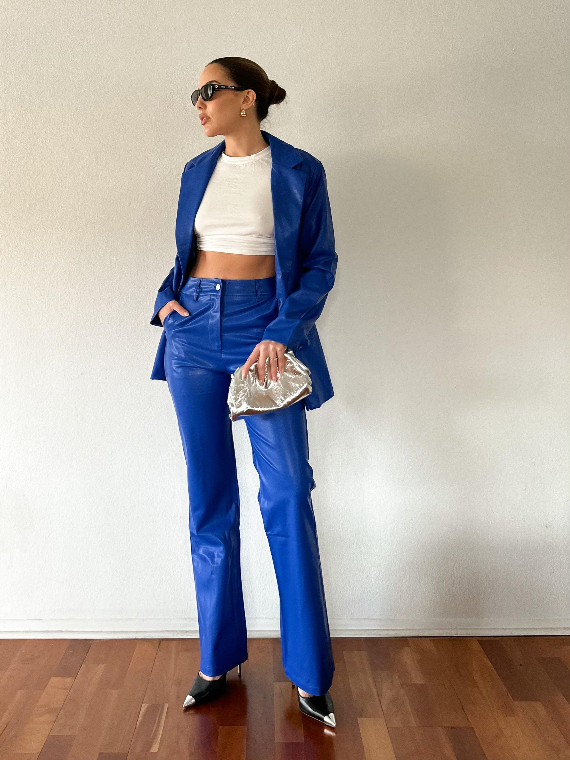 A New Wave Leather Blazer - FINAL SALE - SHOPLUNAB