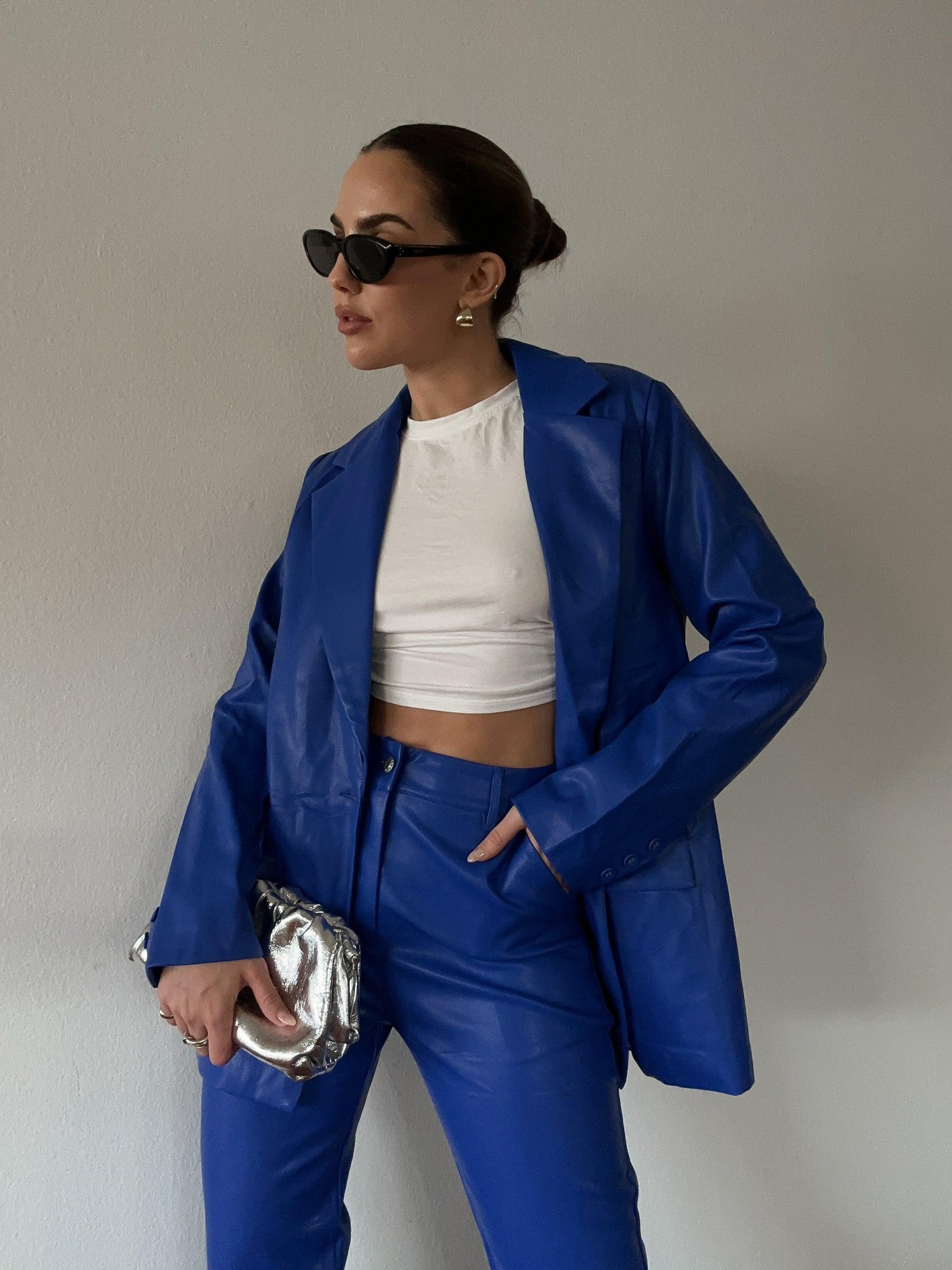 A New Wave Leather Blazer - FINAL SALE - SHOPLUNAB