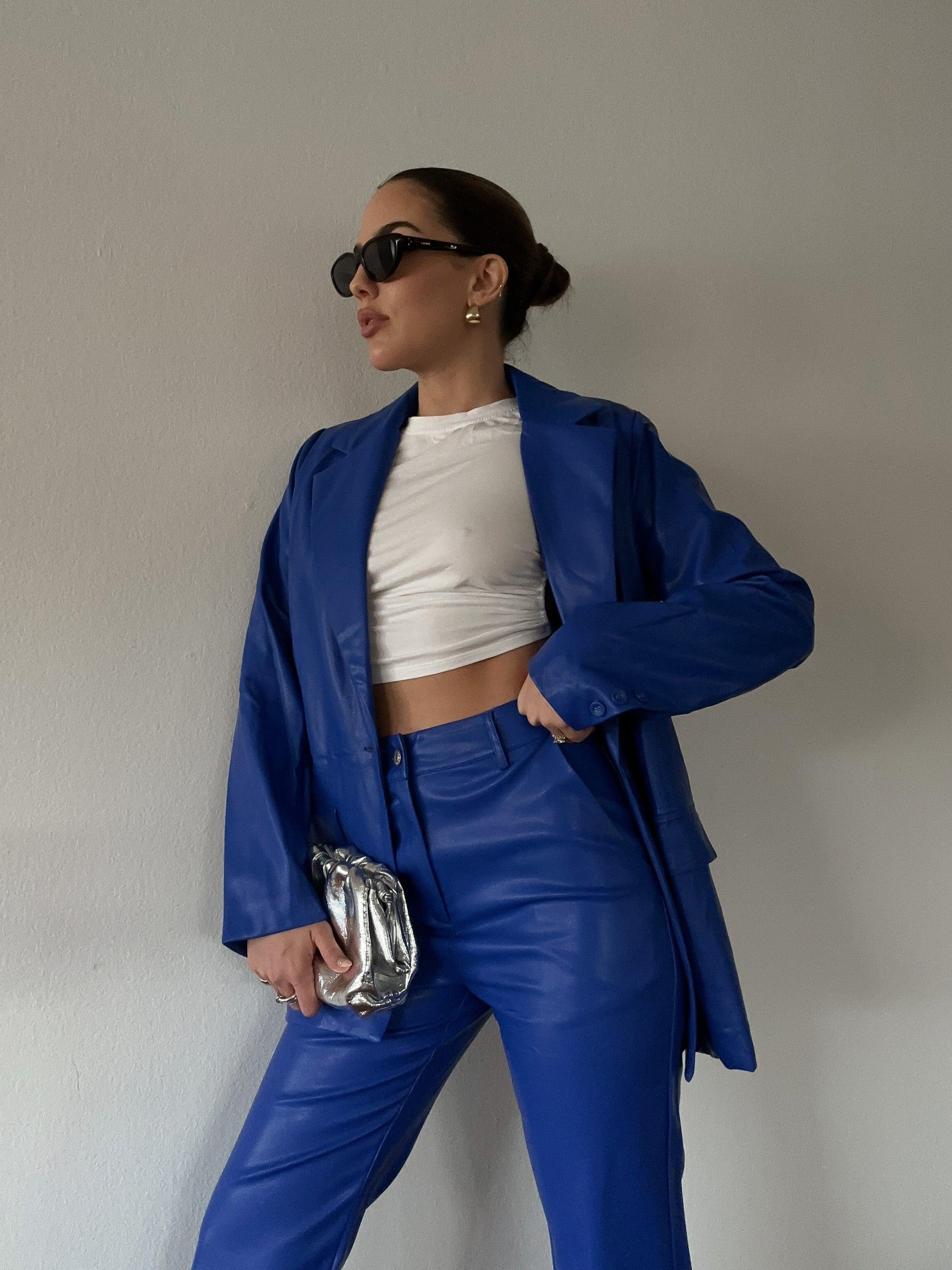 A New Wave Leather Blazer - FINAL SALE - SHOPLUNAB