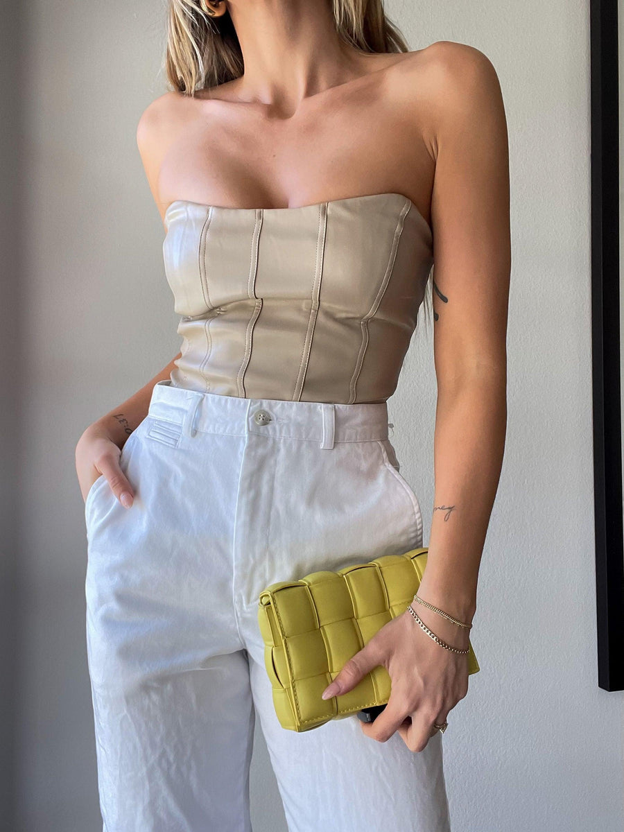 Feelin' Myself Leather Bustier - FINAL SALE - SHOPLUNAB