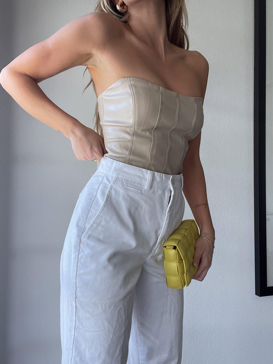 Feelin' Myself Leather Bustier - FINAL SALE - SHOPLUNAB