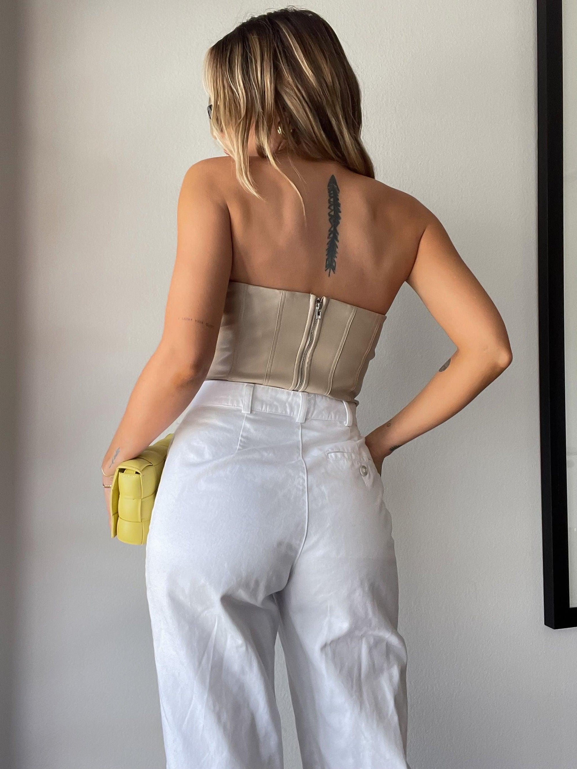 Feelin' Myself Leather Bustier - FINAL SALE - SHOPLUNAB