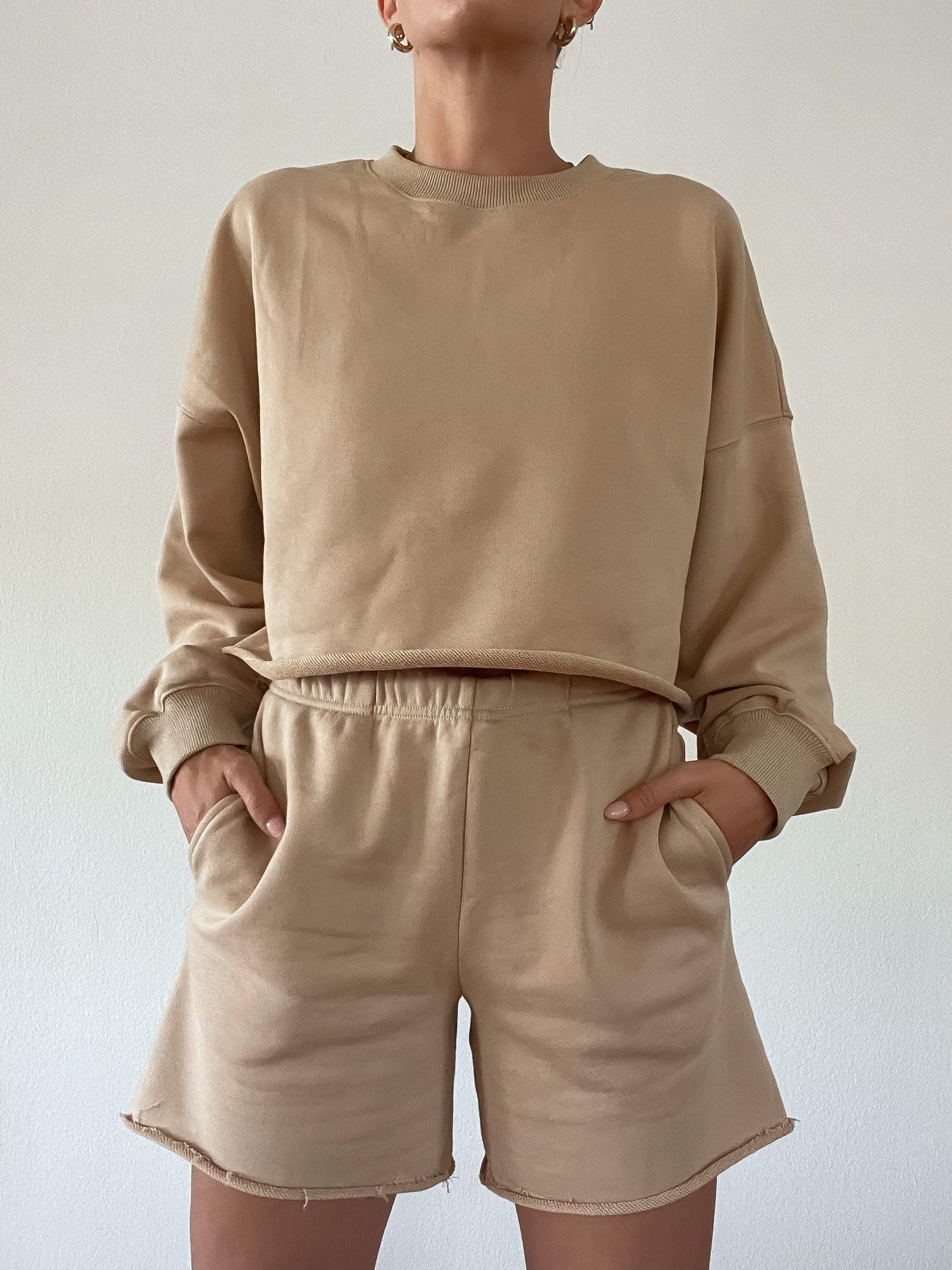 Caramel Delight Crop Sweater - FINAL SALE - SHOPLUNAB