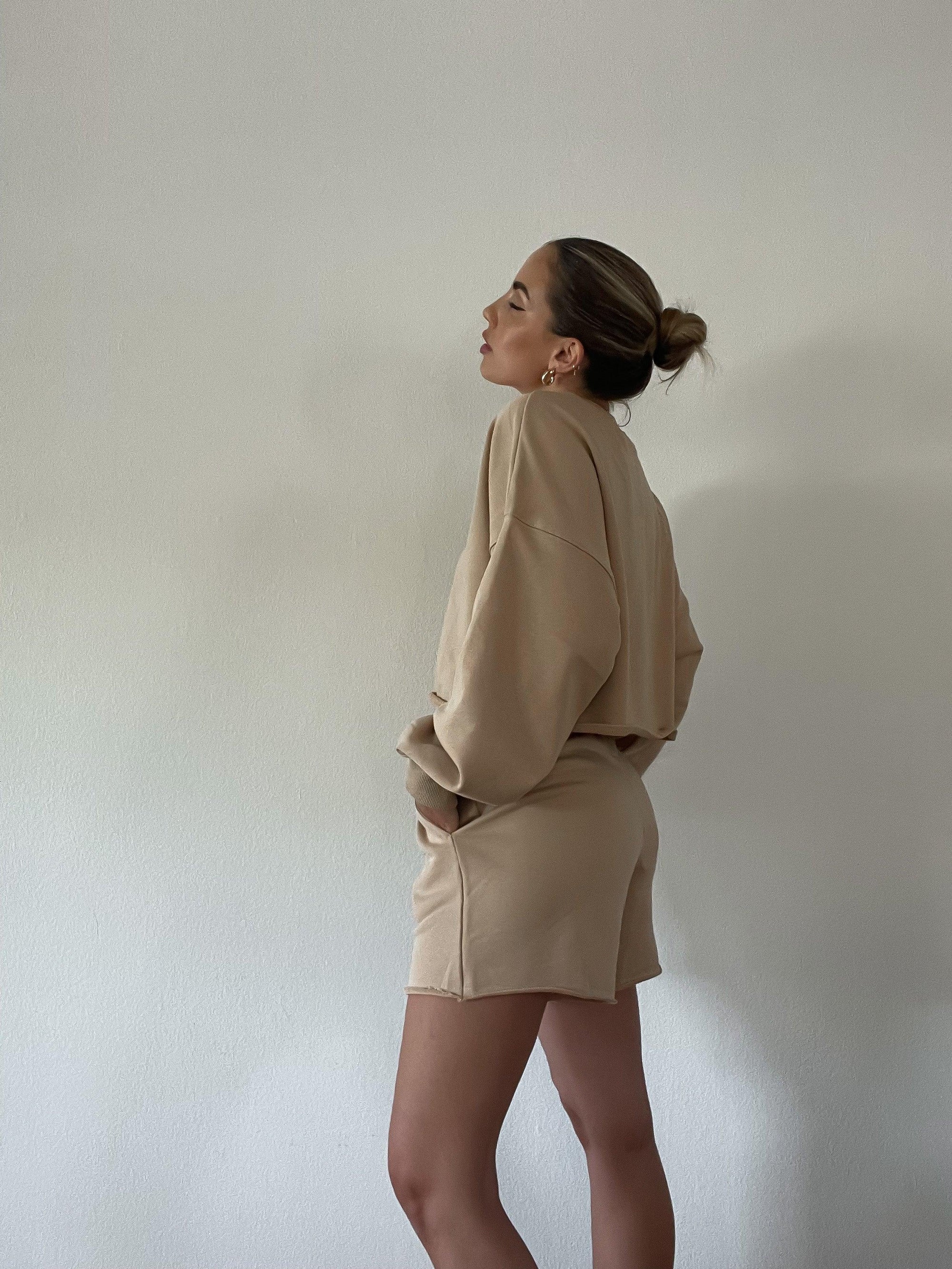 Caramel Delight Crop Sweater - FINAL SALE - SHOPLUNAB