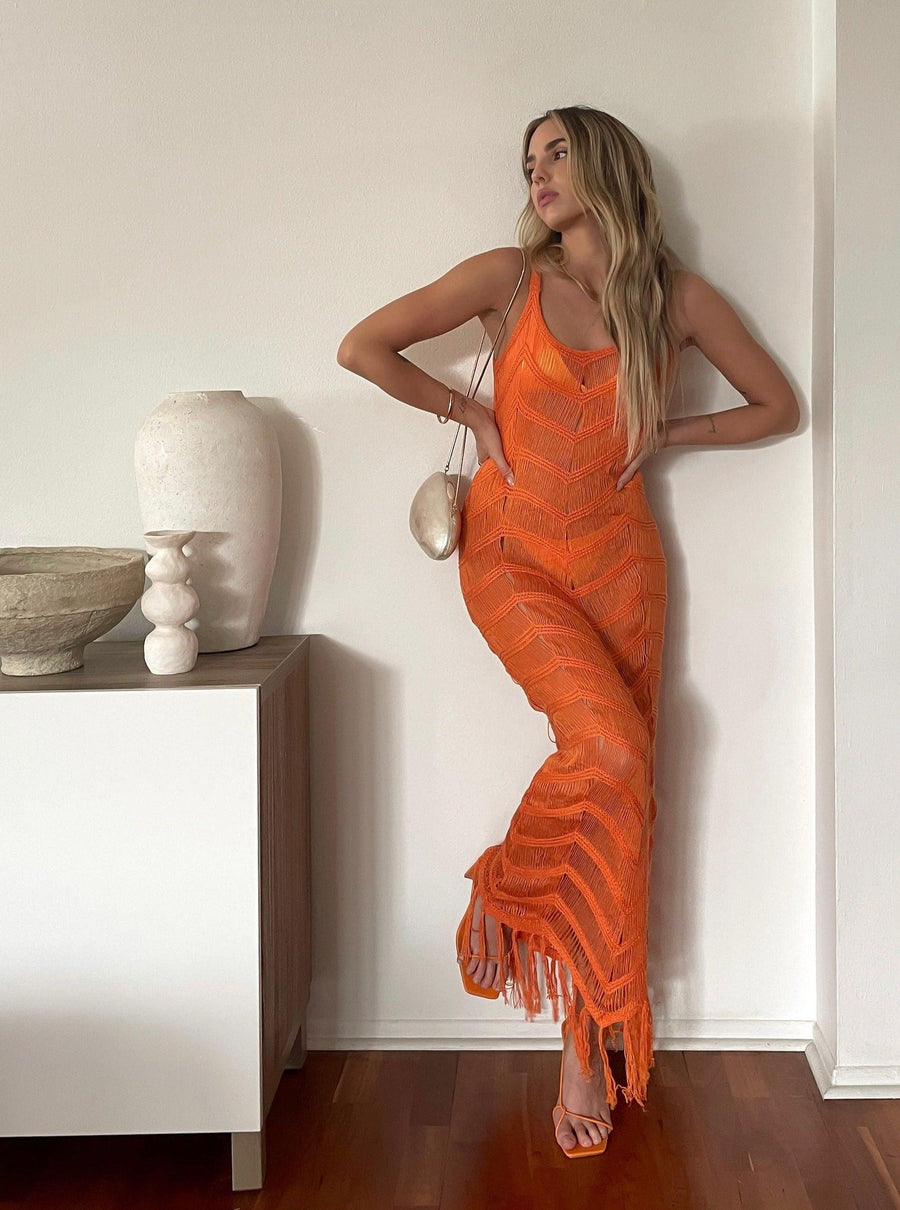 Eternal Flame Maxi Dress - SHOPLUNAB