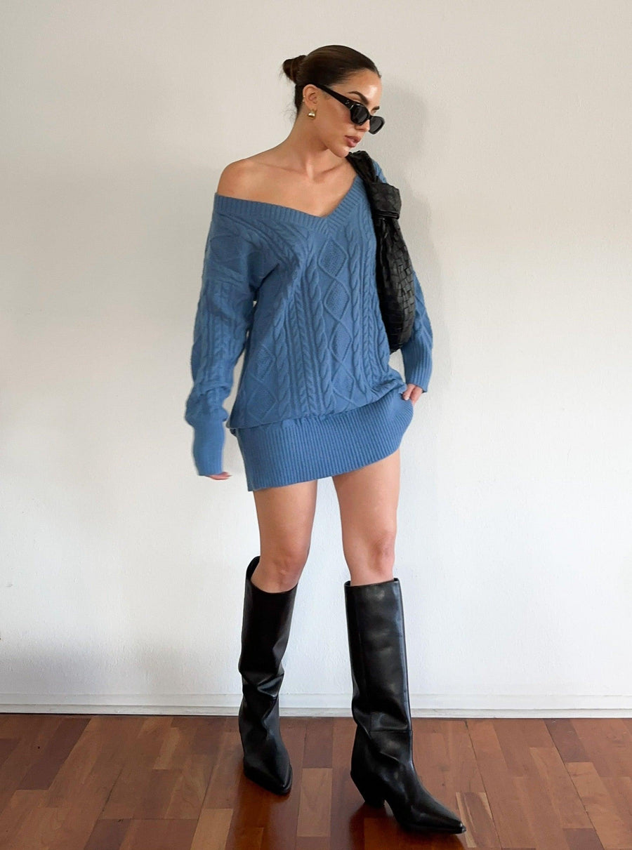 Fall For You Sweater Dress - FINAL SALE - SHOPLUNAB