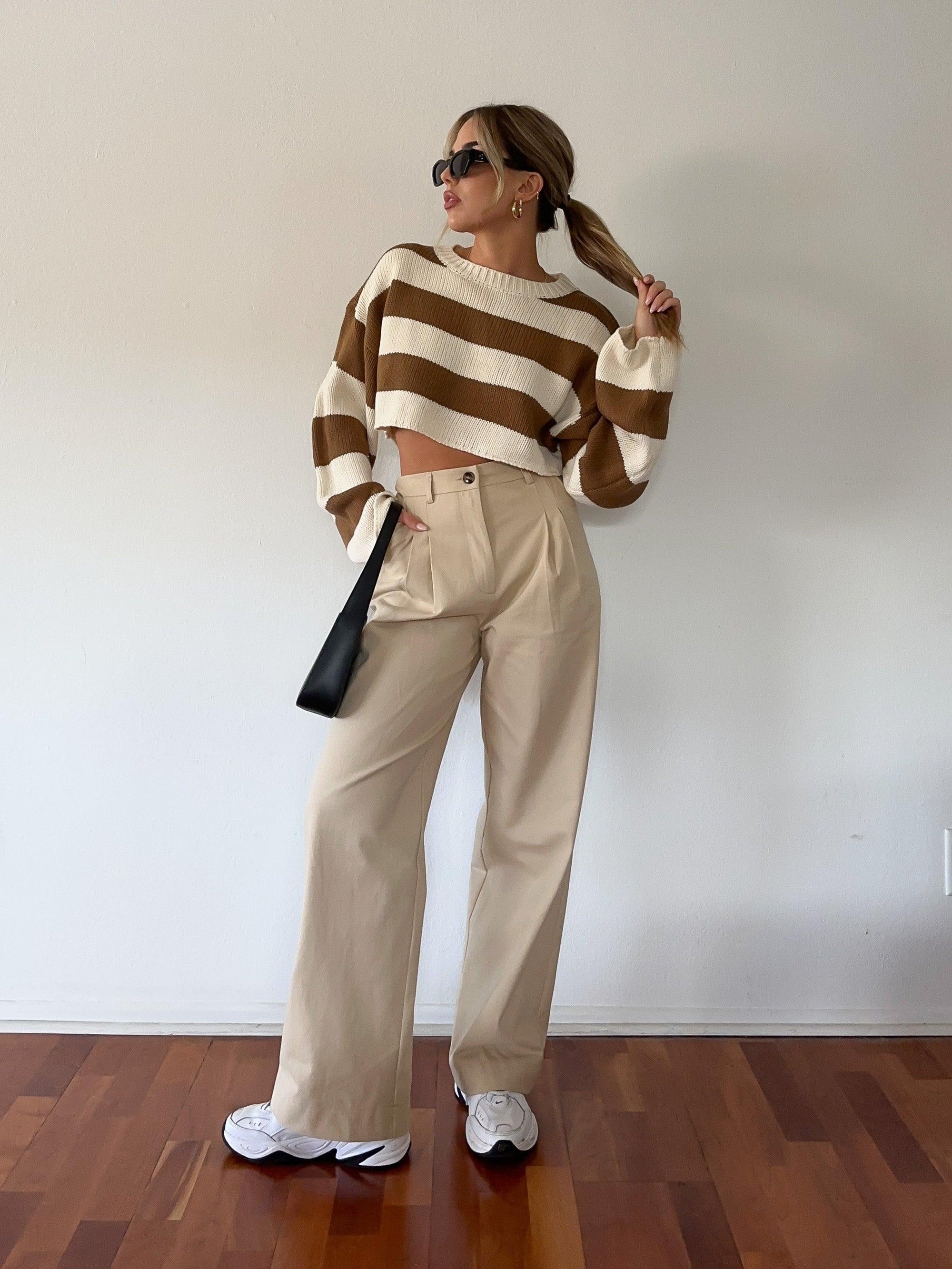 Varsity Cool Crop Sweater - SHOPLUNAB