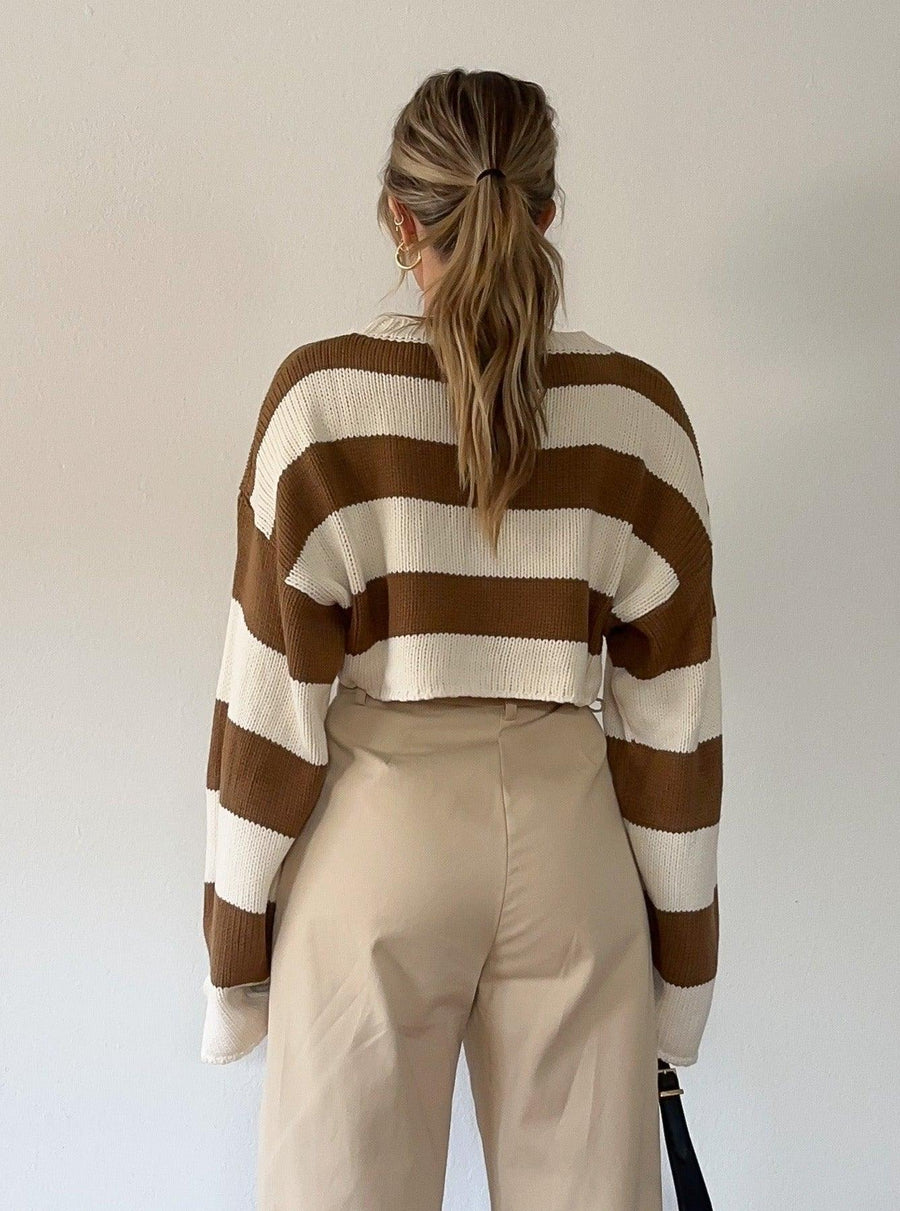 Varsity Cool Crop Sweater - SHOPLUNAB