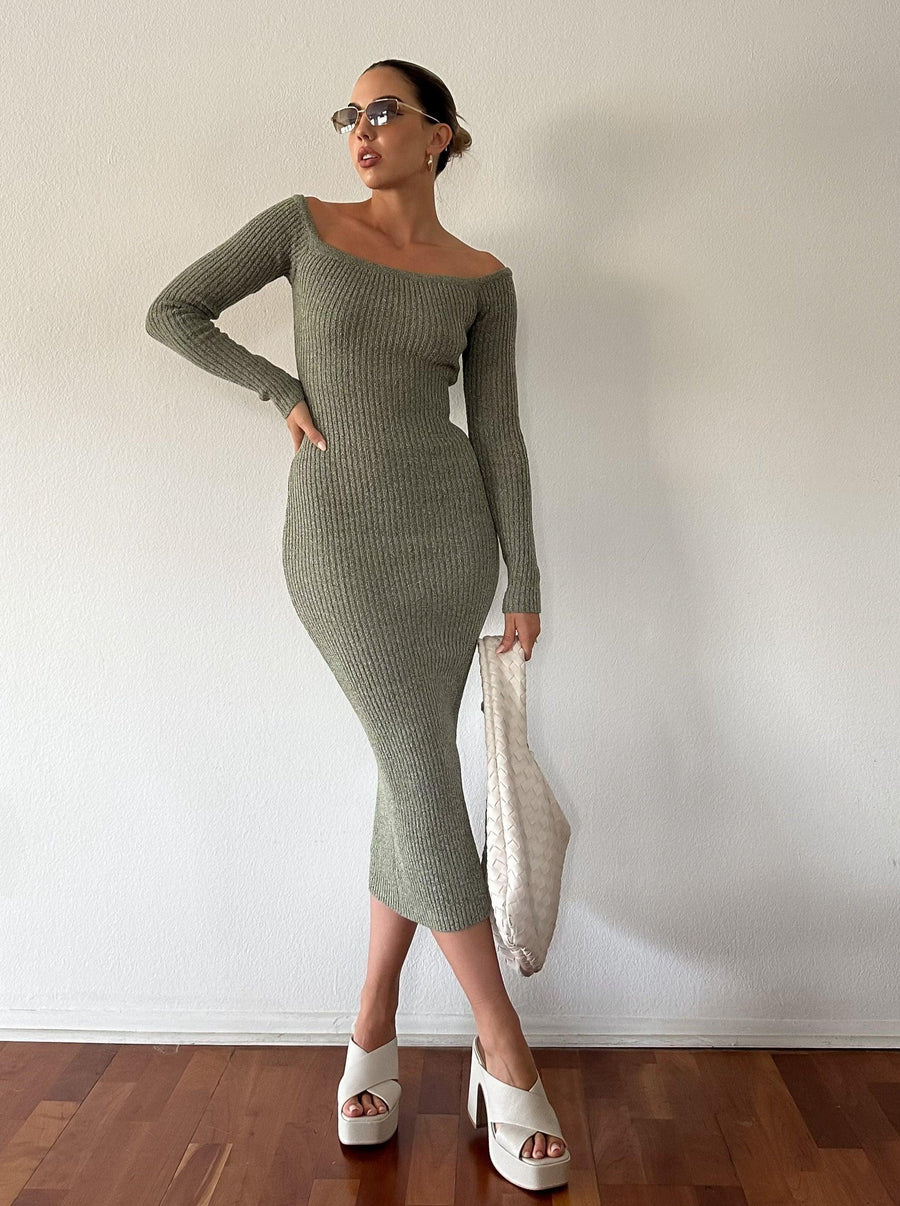 Got A Call From Fall Midi Dress - FINAL SALE - SHOPLUNAB