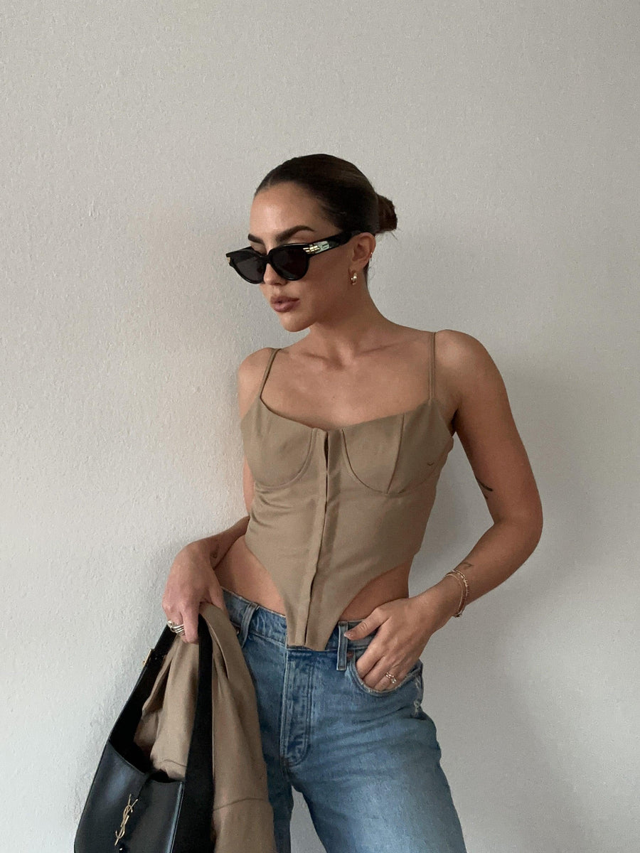 She's Suitable Bustier Top - SHOPLUNAB