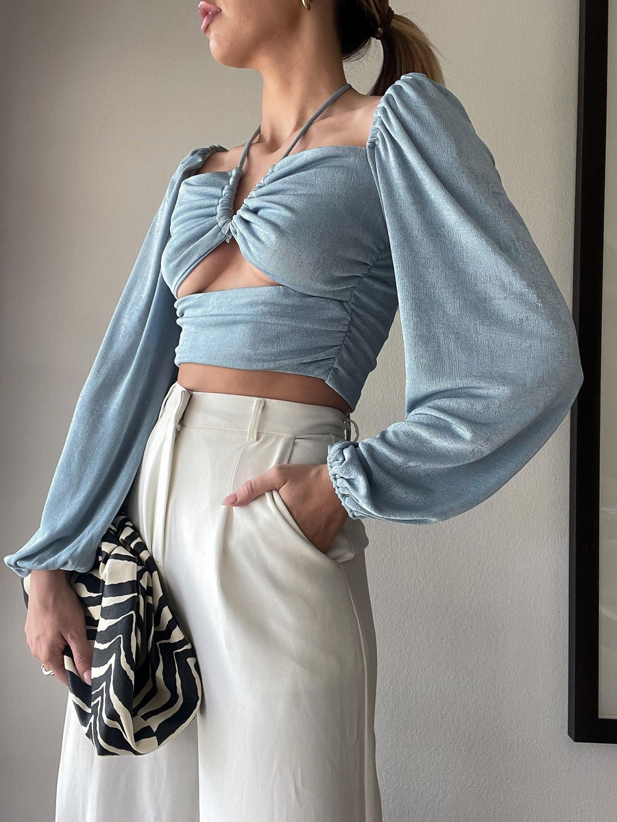 Up Front Crop Top - FINAL SALE - SHOPLUNAB