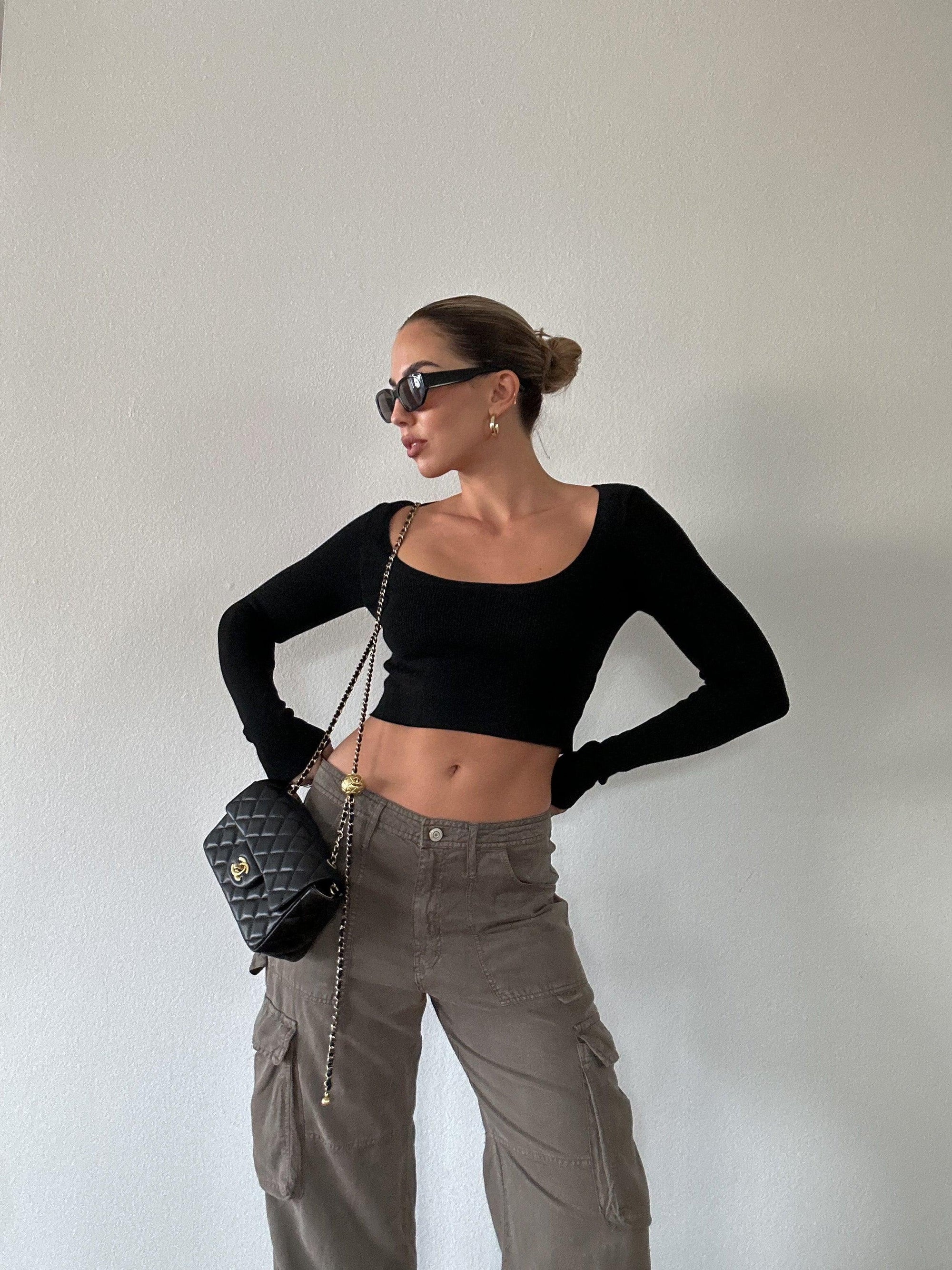 Simple Life Crop Sweater - SHOPLUNAB